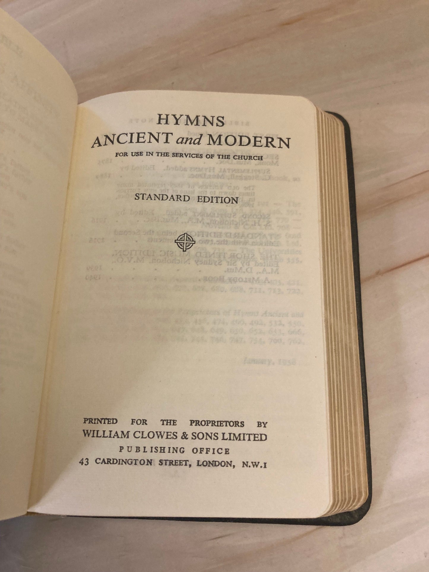 Common Prayer Hymns A&R book - Ref x318