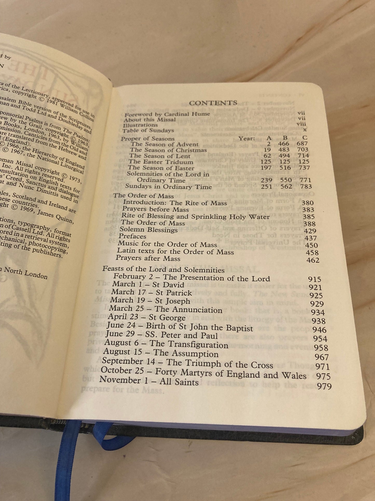 1984 The New Sunday Missal book Geoffrey Chapman Holy Mass - Ref x316