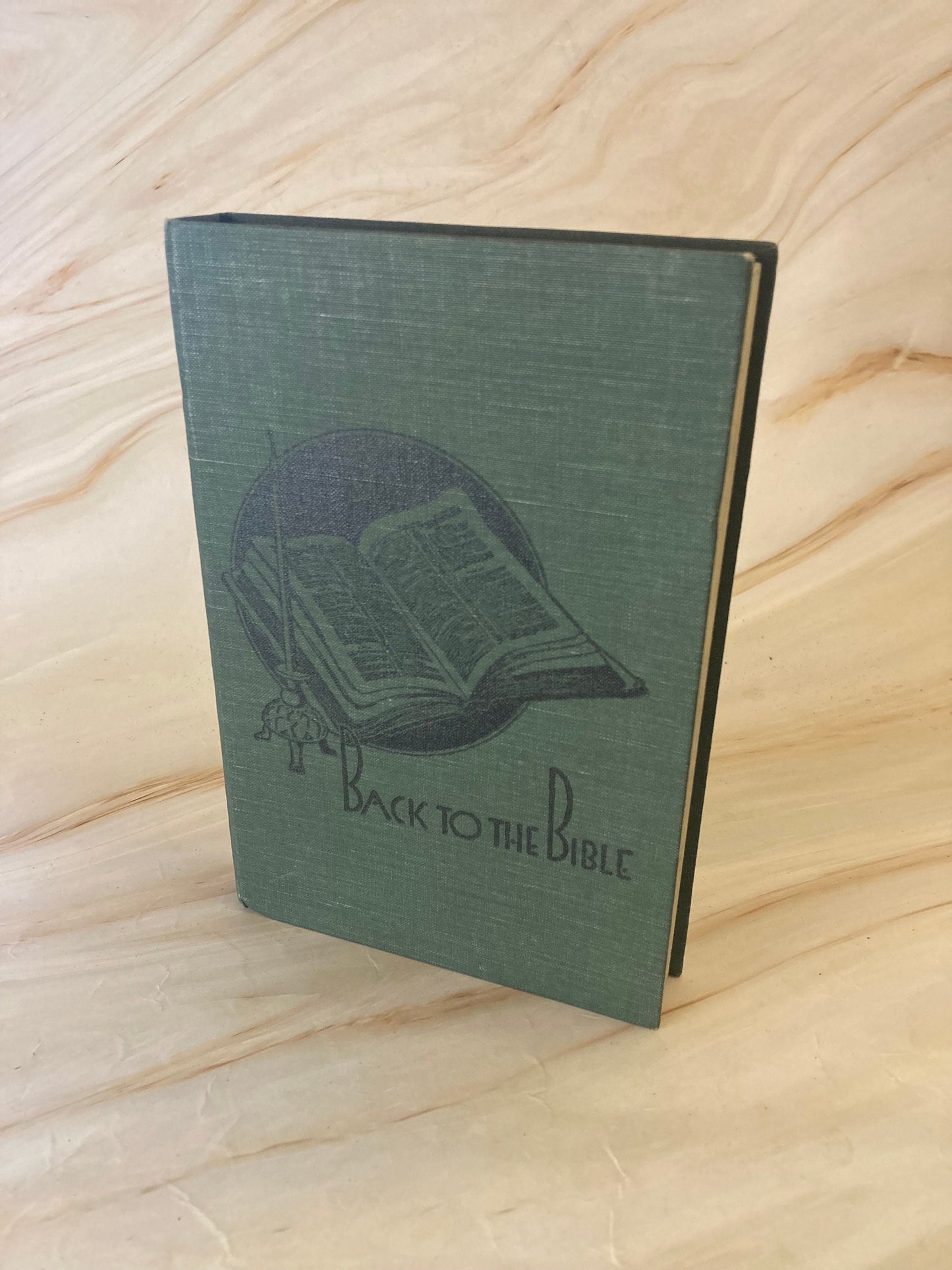 1939 Back to the Bible book by J. Sutcliffe - Christian book - Red x312