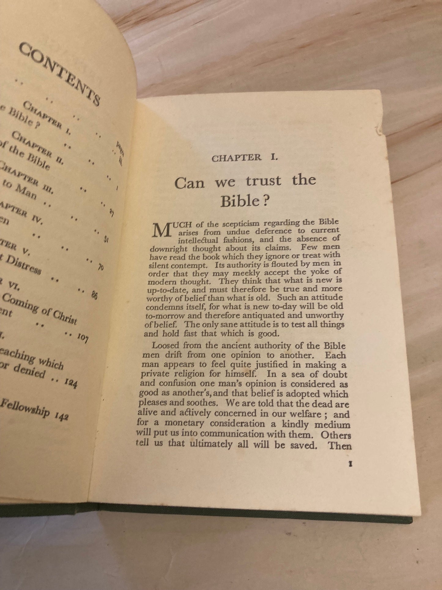 1939 Back to the Bible book by J. Sutcliffe - Christian book - Red x312