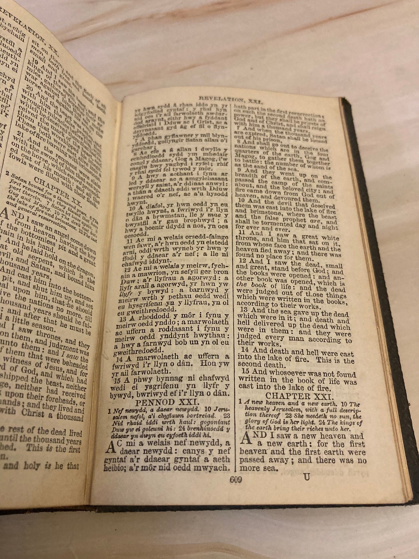 Welsh & English Parallel Bible Pocket Size New Testament - Ref x299