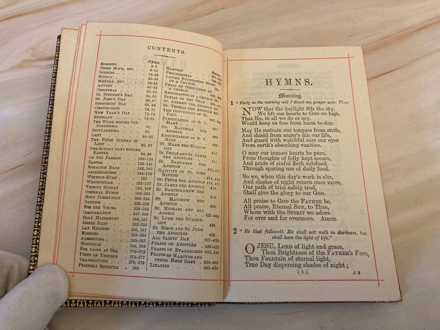 1893 Christian Hymns Ancient and Modern Pocket Size Hymns - Ref x297