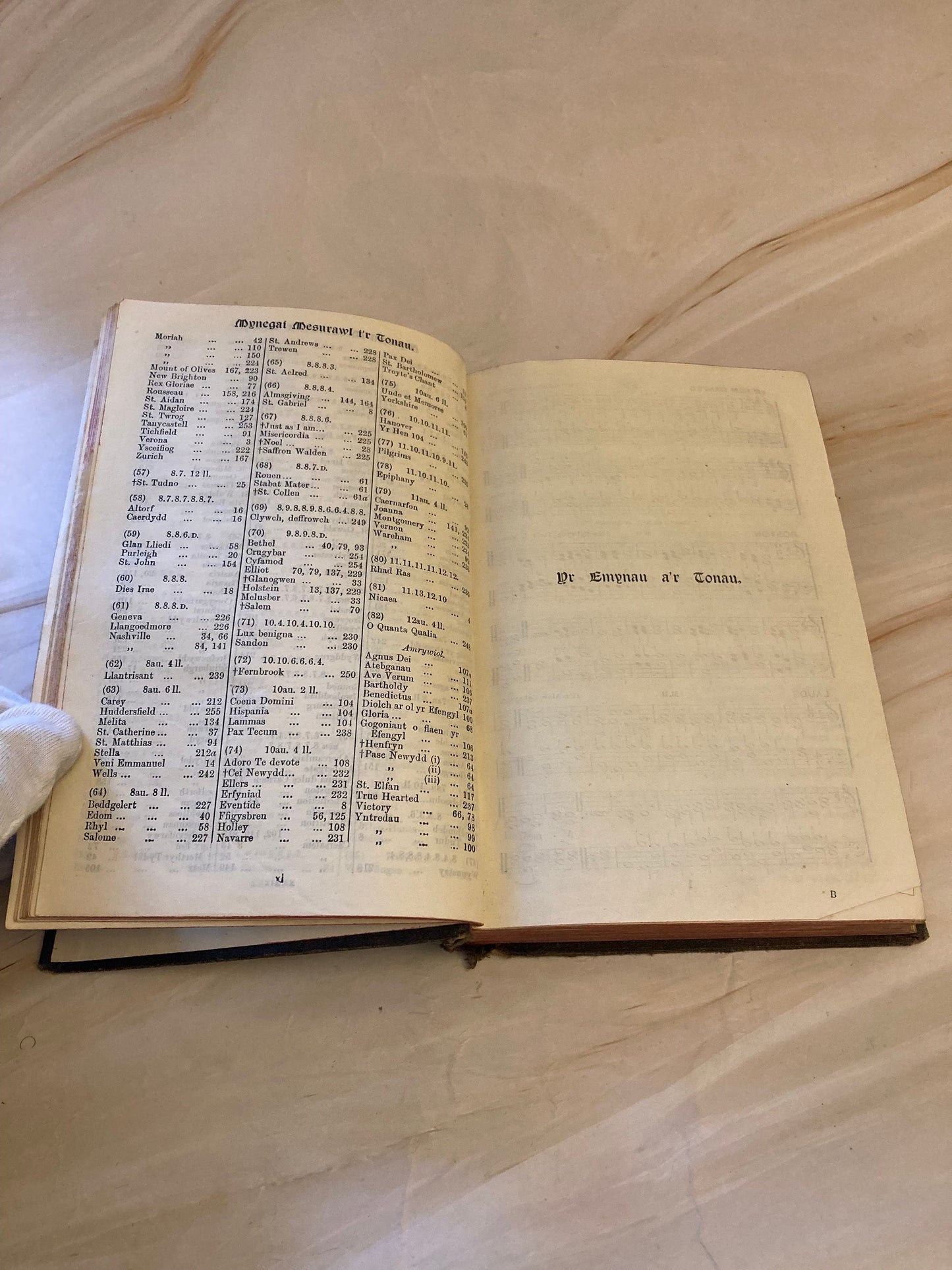 1925 Welch Hymns book - Hymnal of the Church in Wales (Ref x362)