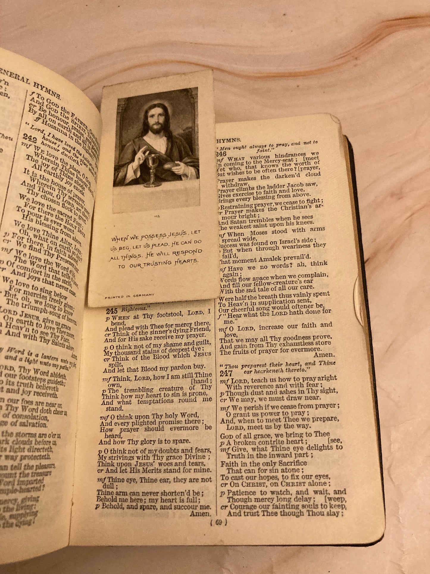 1937 Illustrated Common Prayer Hymns A&M pocketsize book - (Ref x359)
