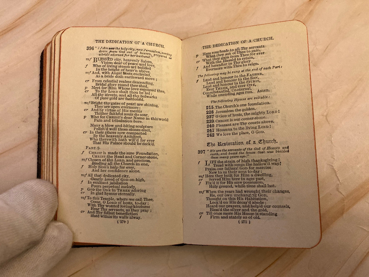 1914 Hymns A&M pocket size book - (Ref x352)