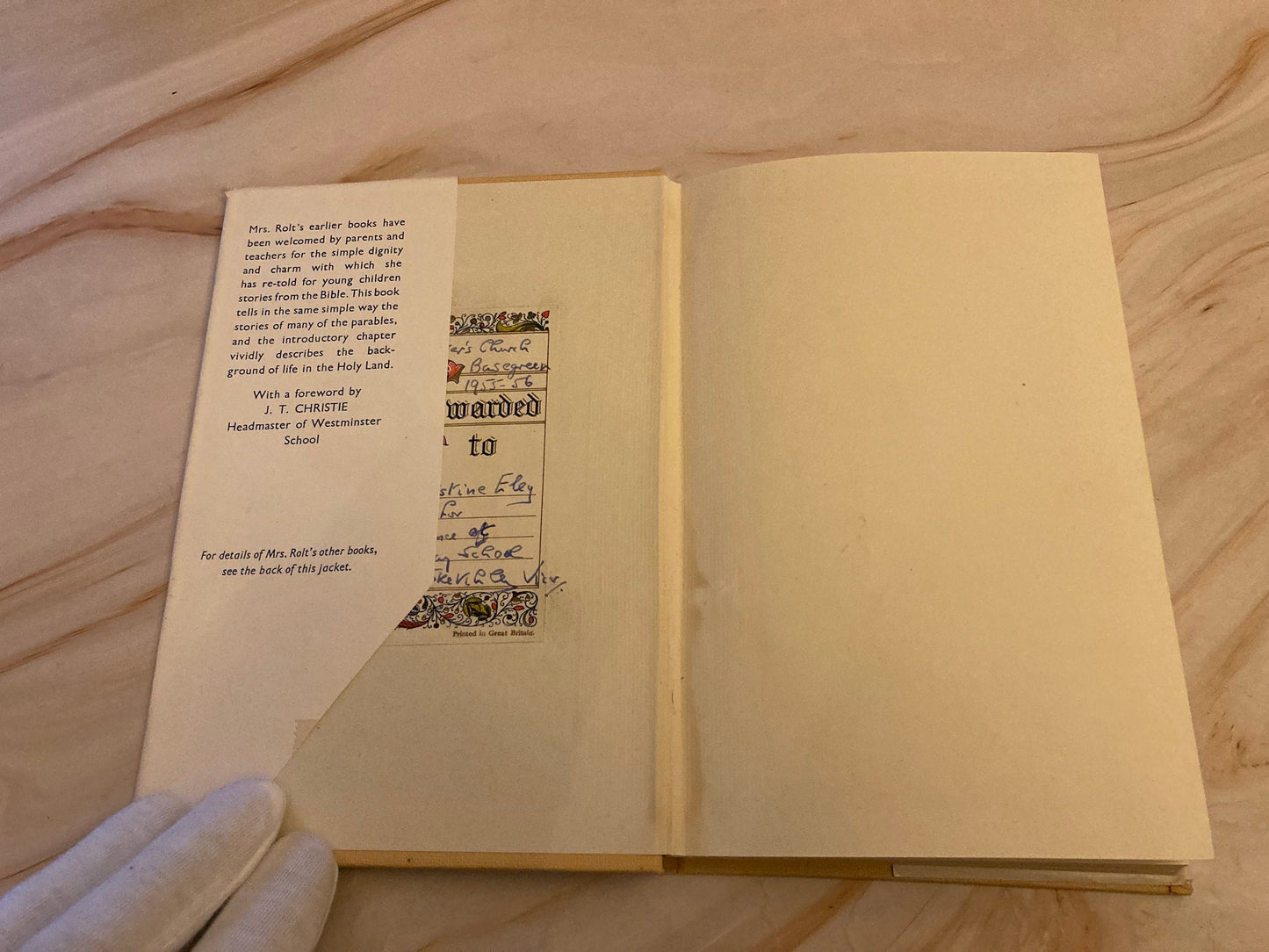 About The Parables book by Mary F. Rolt 1949 Bible Stories Christians book - (Ref x333)