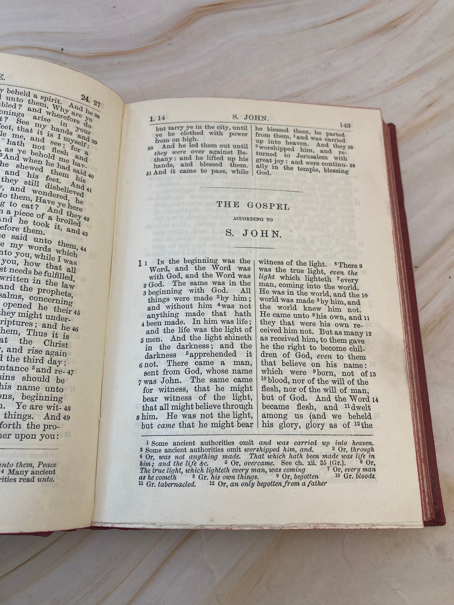 1881 Oxford New Testament Bible King Edward Vintage Red Bible - (Ref x325)