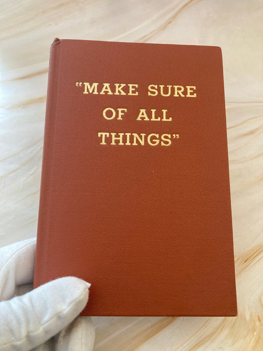 Make Sure Of All Things book 1957 Watch Tower Bible book - (Ref x323)