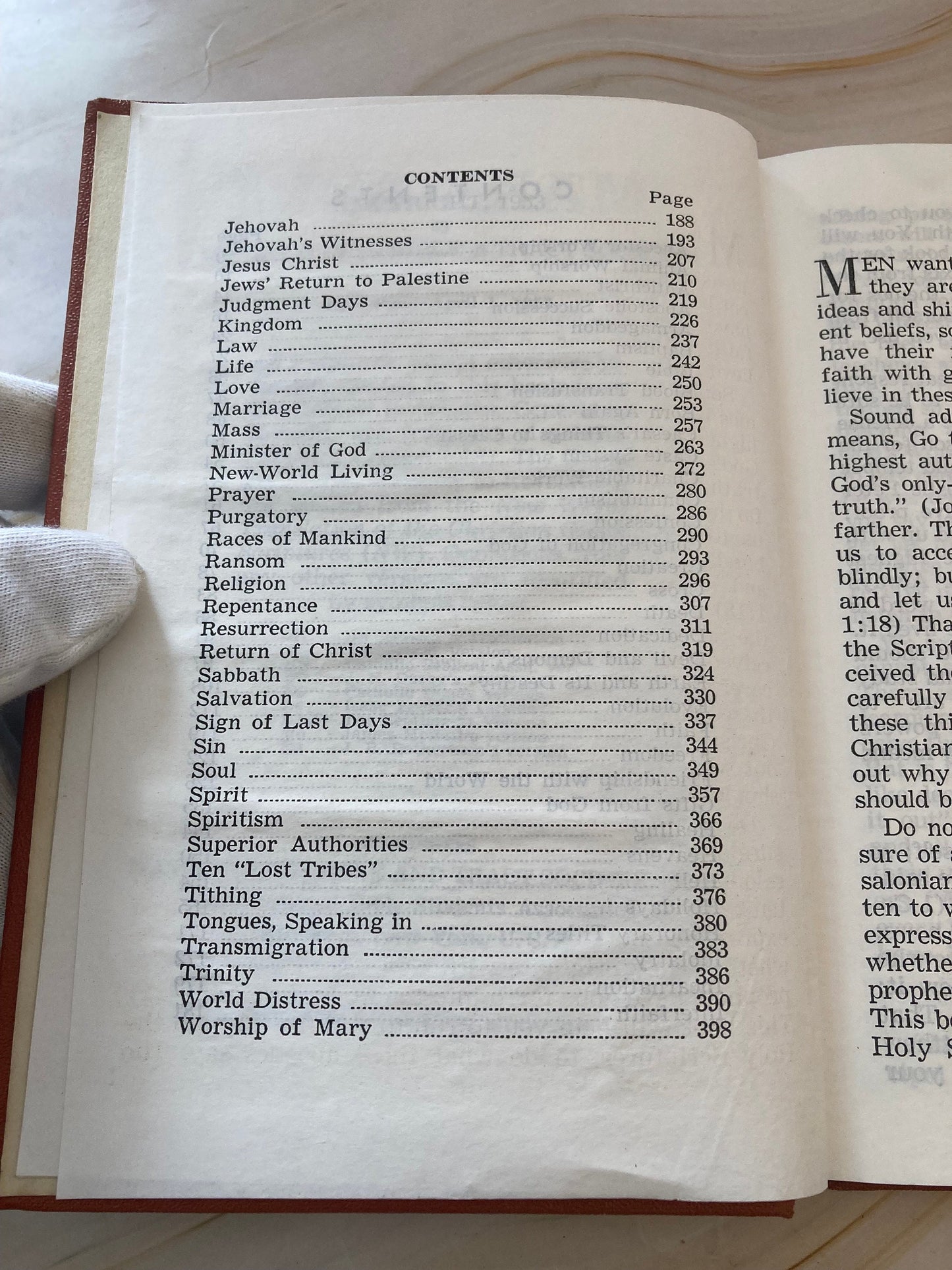Make Sure Of All Things book 1957 Watch Tower Bible book - (Ref x323)