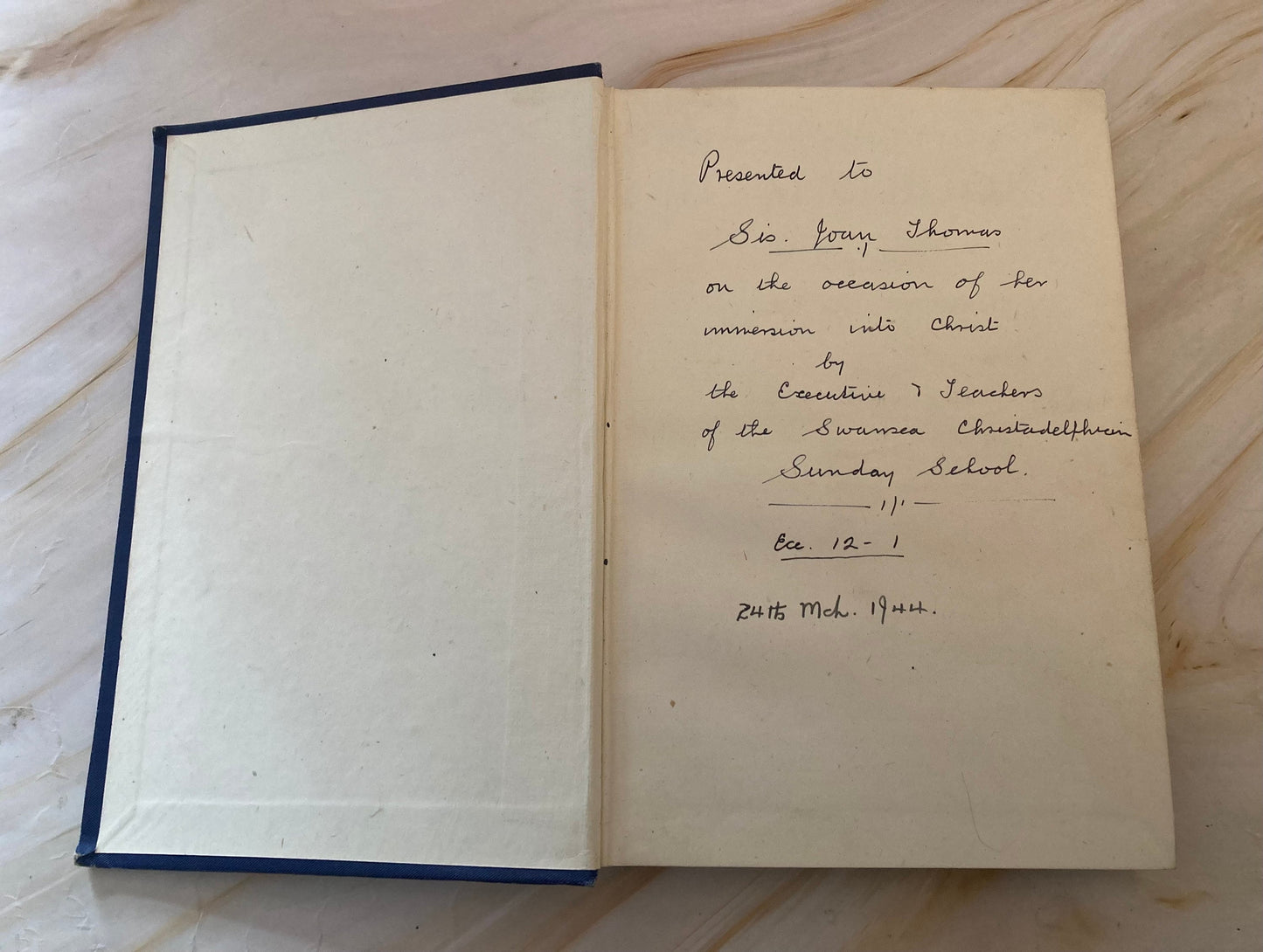 1942 Christadelphian Hymn Book psalms - (Ref x322)