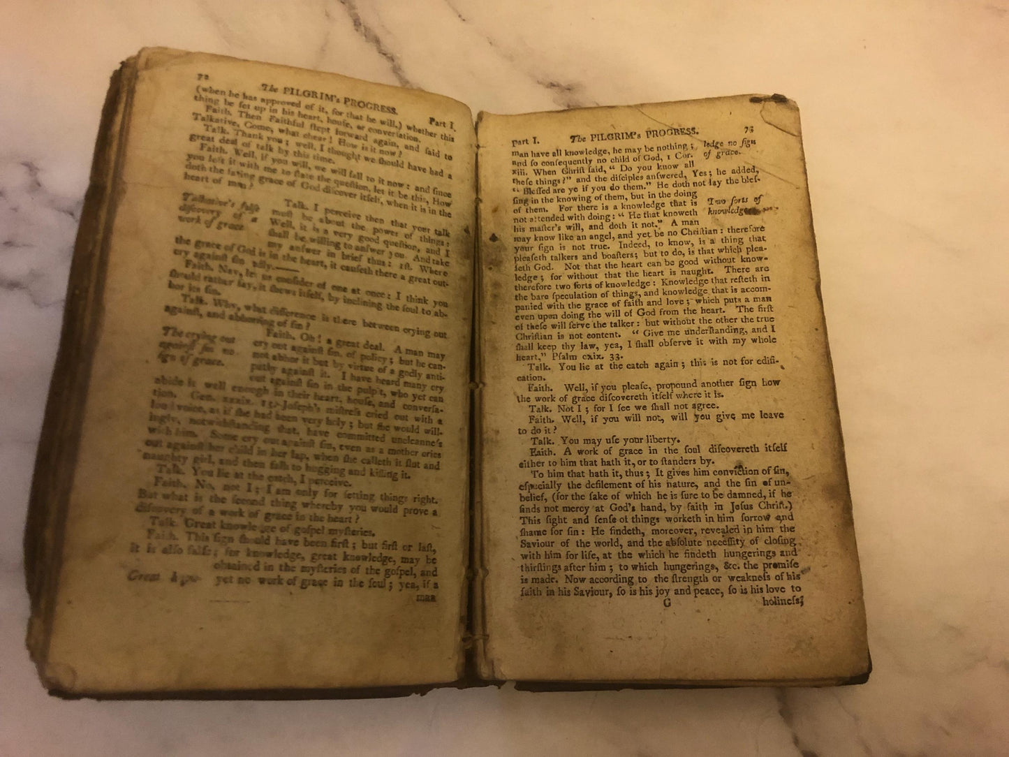 1713 The Pilgrim’s Progress from This World book John Bunyan - (Ref x462)