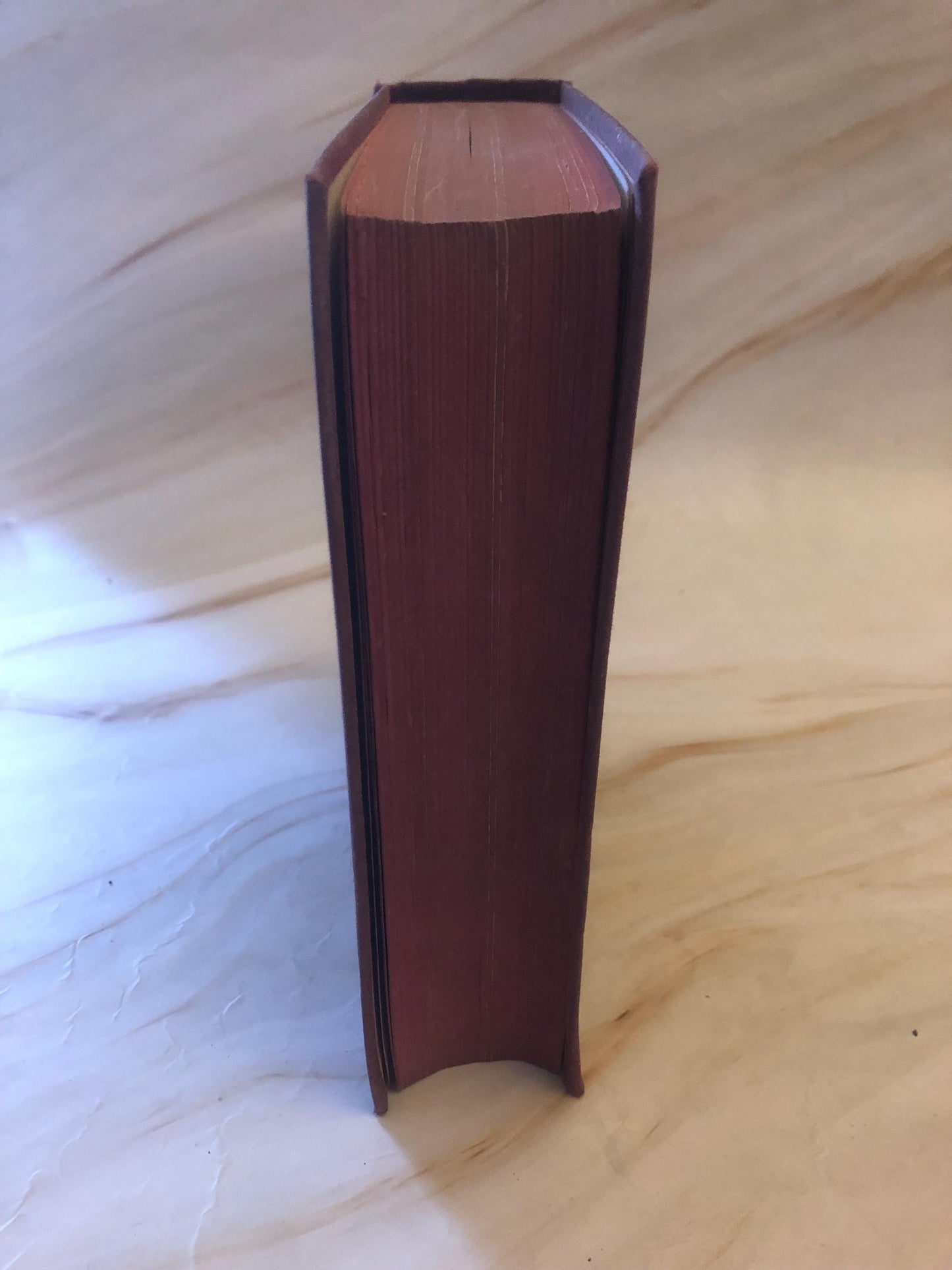 Oxford Red Cover Illustration Holy Bible 1900s - (Ref x423)