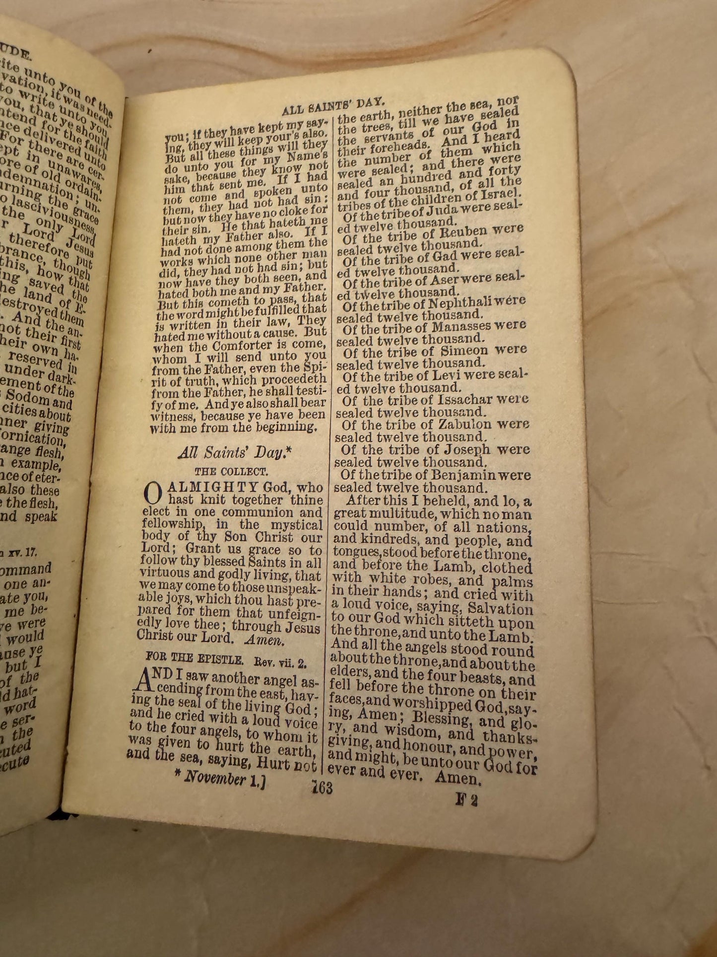 1921 Book of Common Prayer Illustrated Mini Church of England Prayer Book - Ref x665