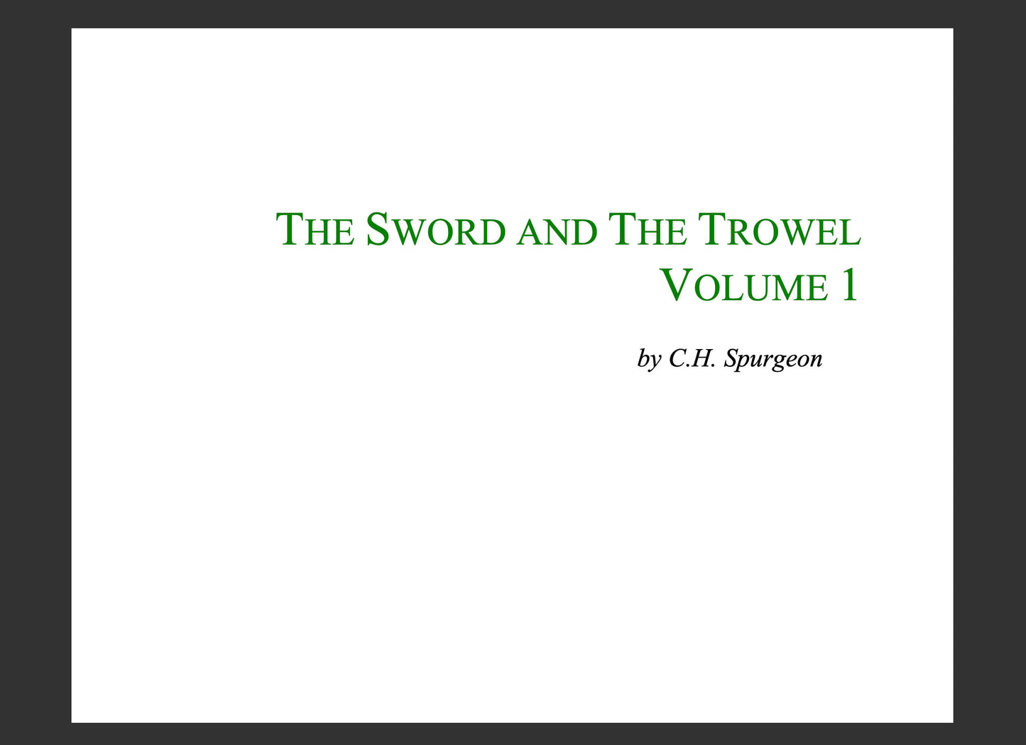 Charles Spurgeon Collection: 3,500 Sermons, Books & Audio (eBook PDF)