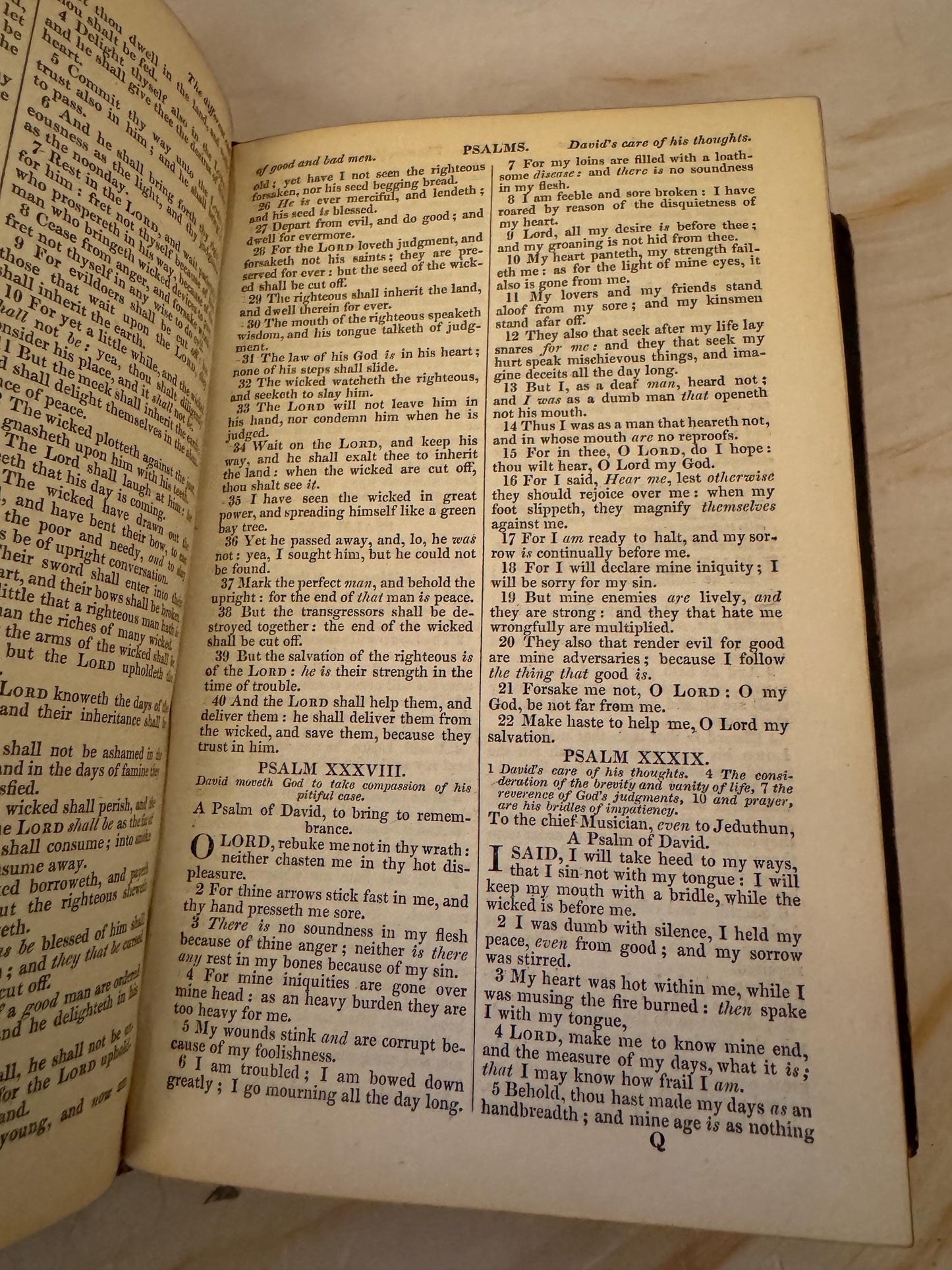1858 Antique Holy Bible Oxford University Press Victorian Bible - Ref X654