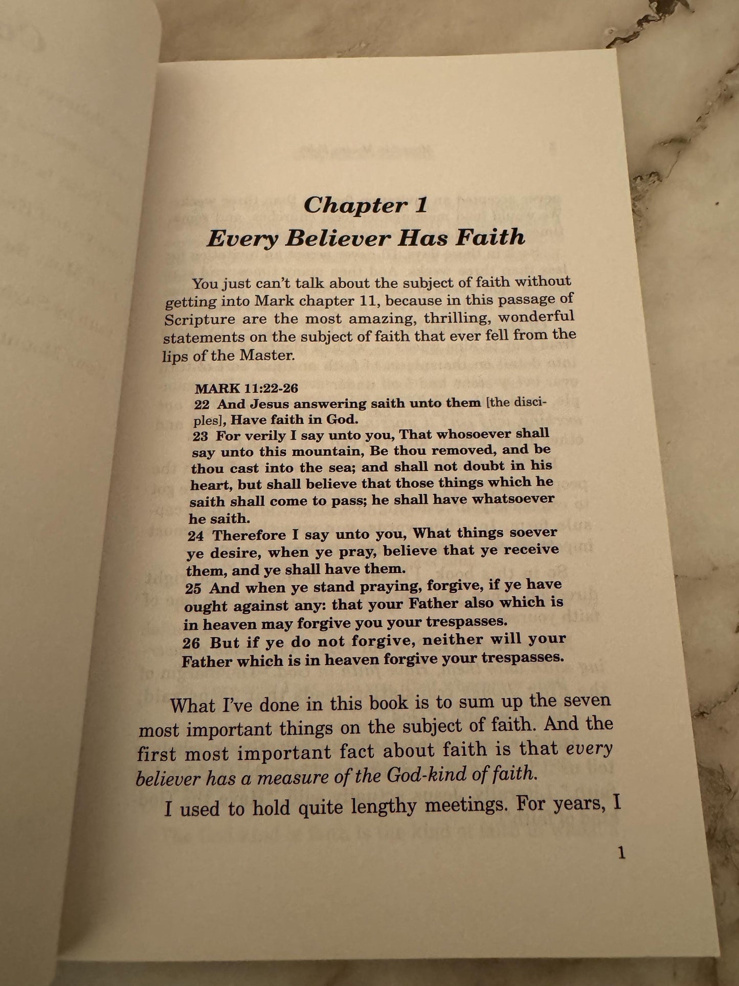 Mountain Moving Faith book Kenneth Hagin 2006 - Ref x578