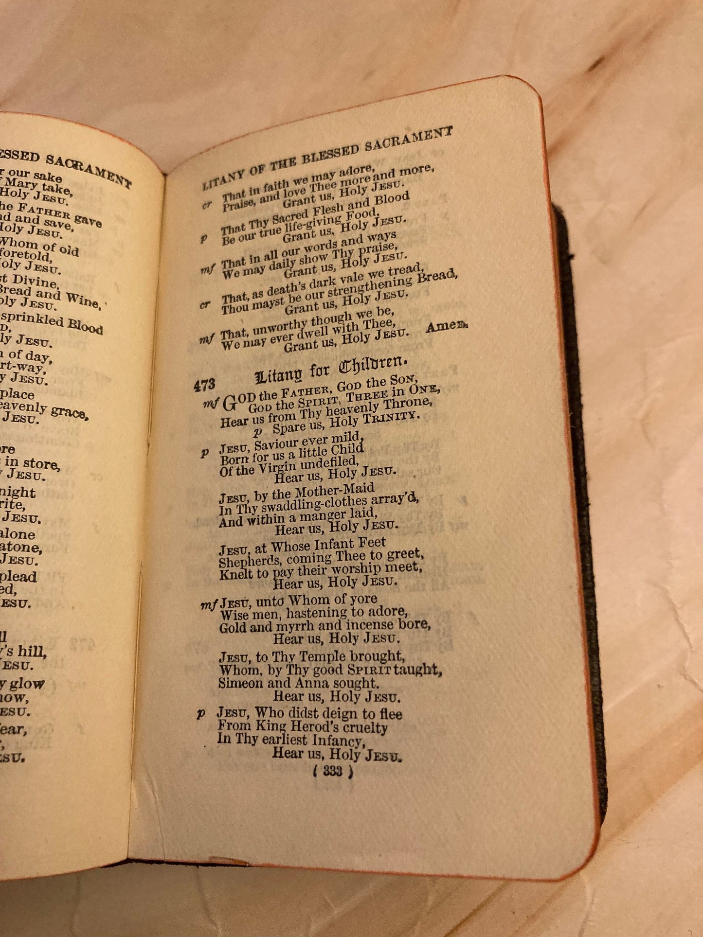1914 Pocket Size Church Hymnal - (Ref x352)