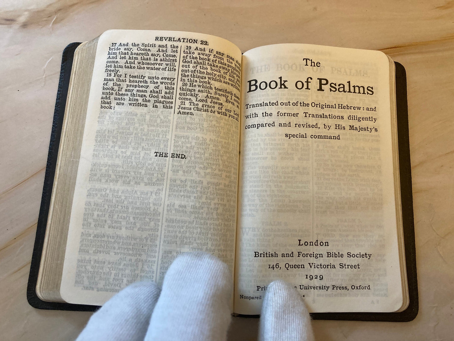 1931 New Testament Bible Vintage Christian Bible Pocket Bible Antique - (Ref x343)