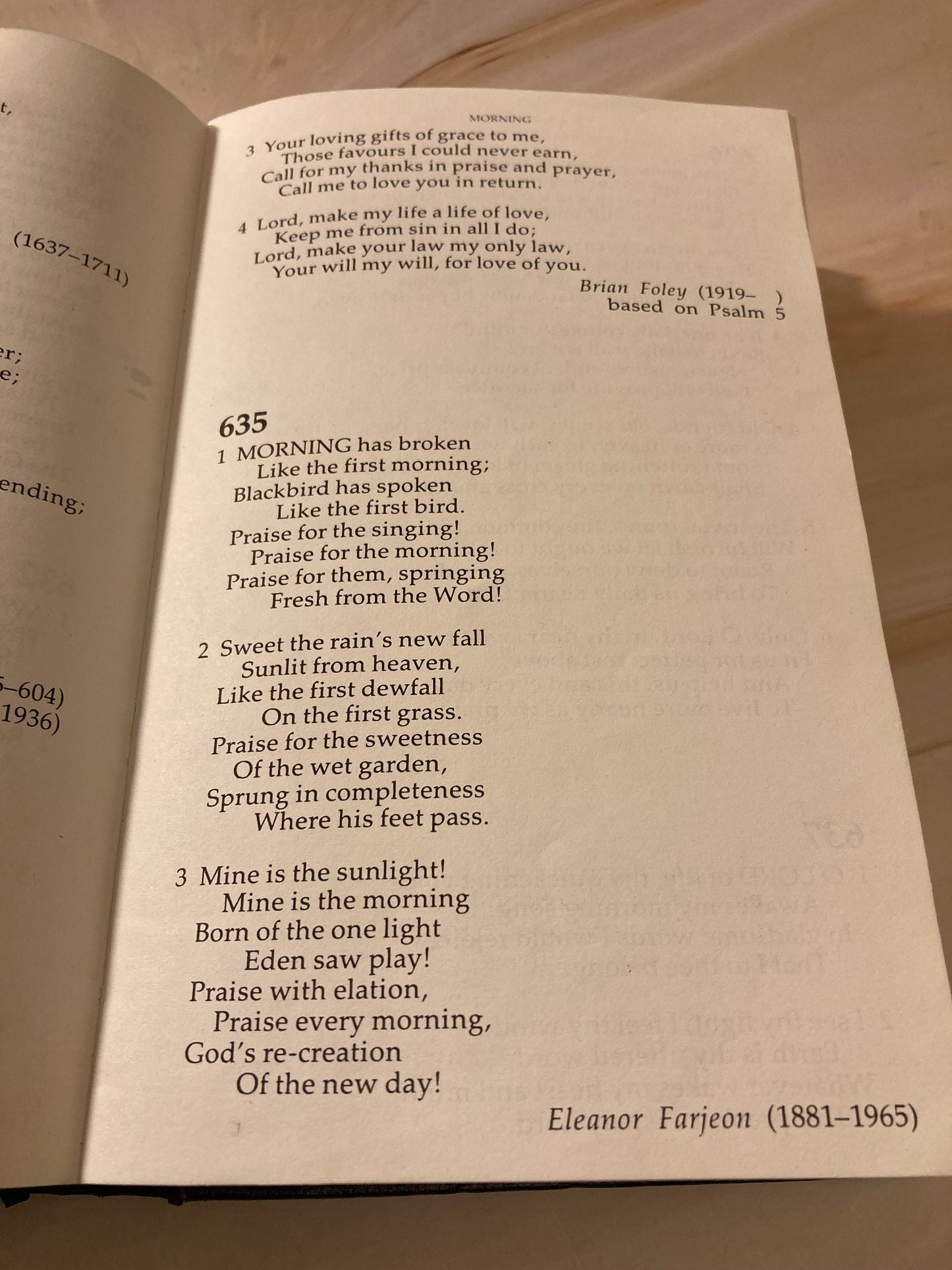 1983 Vintage Hymns & Psalms Book Black Leather Church Worship Book Christian Hymnal - (Ref x255)