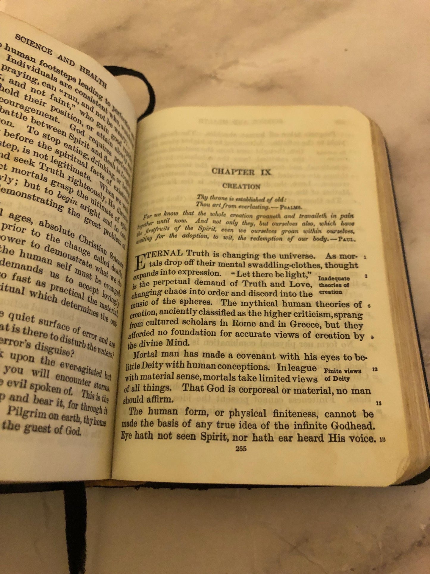Science and Health Mary Baker Eddy Vintage Christian Book Pocket Size Religious Book - Ref x499