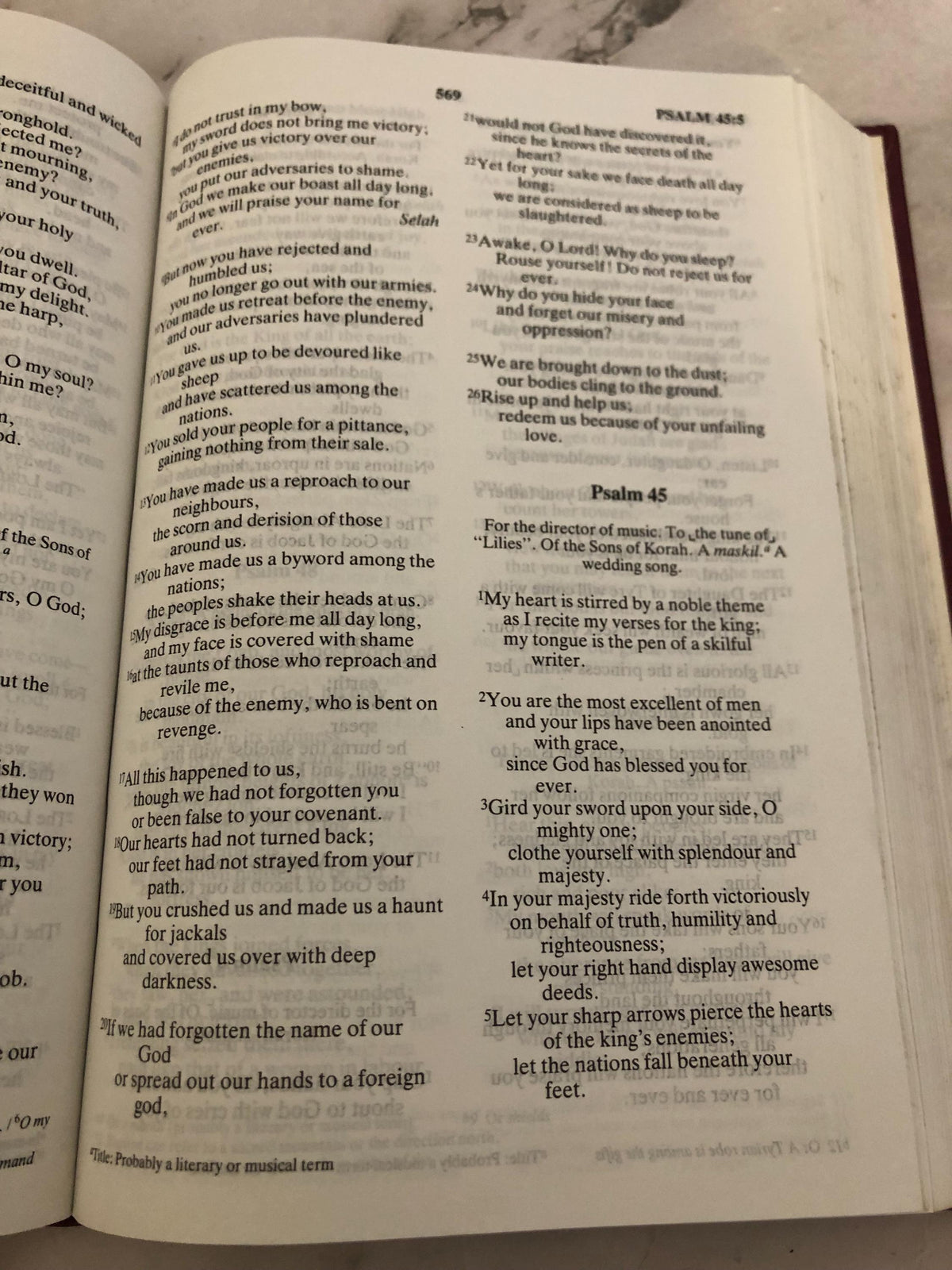 2001 NIV Holy Bible Hardcover Edition - Ref x526