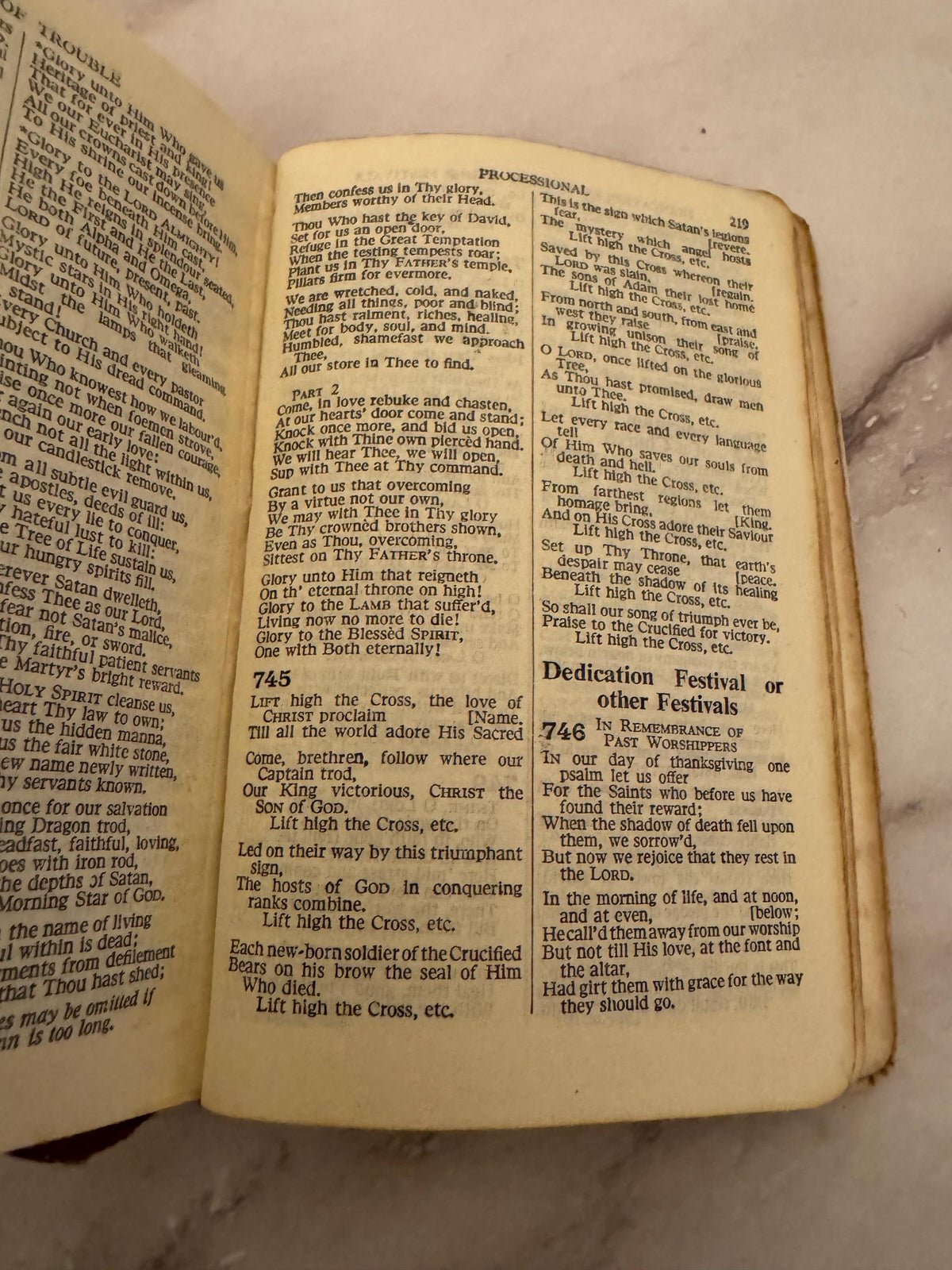 Vintage 1949 Book of Common Prayer | Eyre & Spottiswoode Miniature | Cream Celluloid Cross Cover | Church of England Pocket - Ref x553