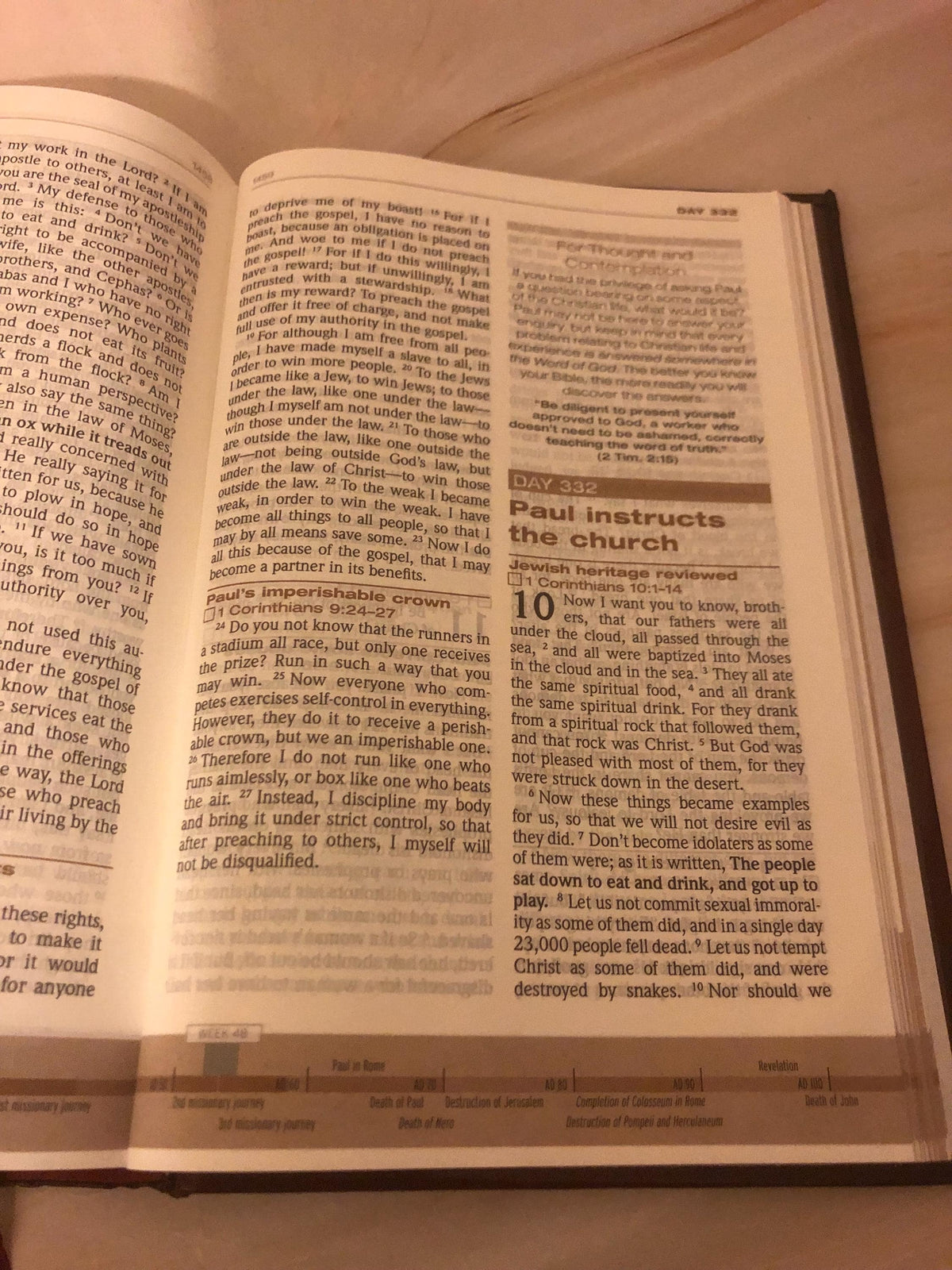 2007 Chronological Bible One Year Bible Modern Bible Christian Bible Study Bible - Ref x476