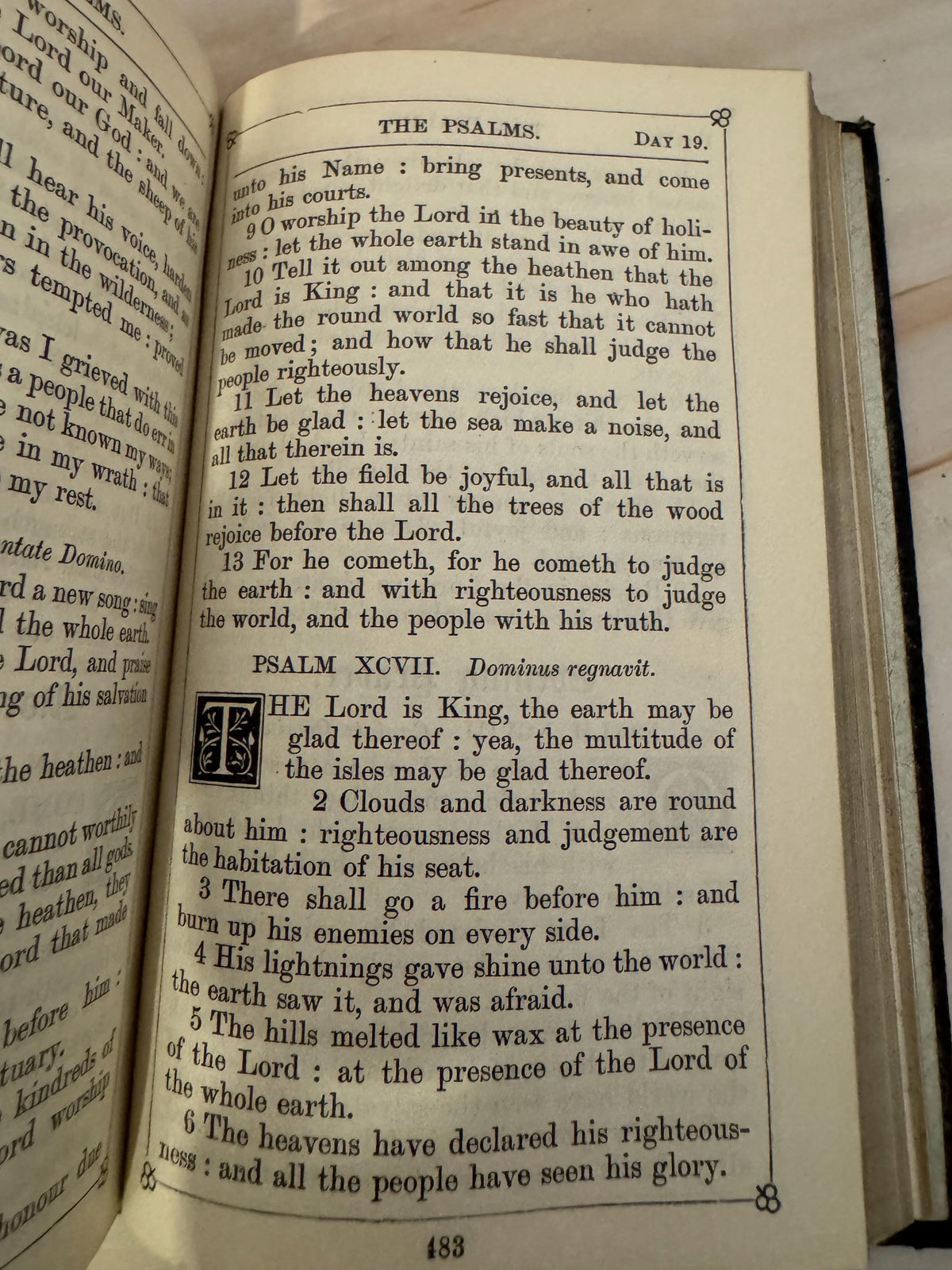 1911 Pocket Size Book of Common Prayer Antique Church of England Oxford Prayer Book Lord Wharton - Ref X692