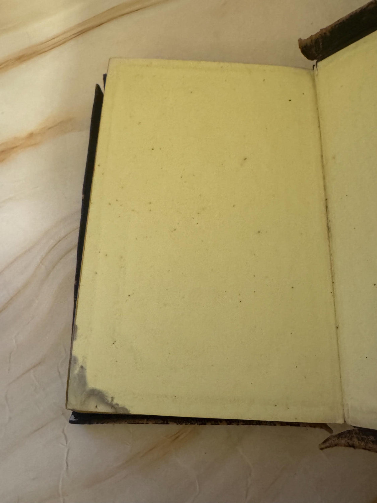 1891 Victorian Miniature Prayer Book – Aged Brown Leather, Antique Religious Text - Ref X657