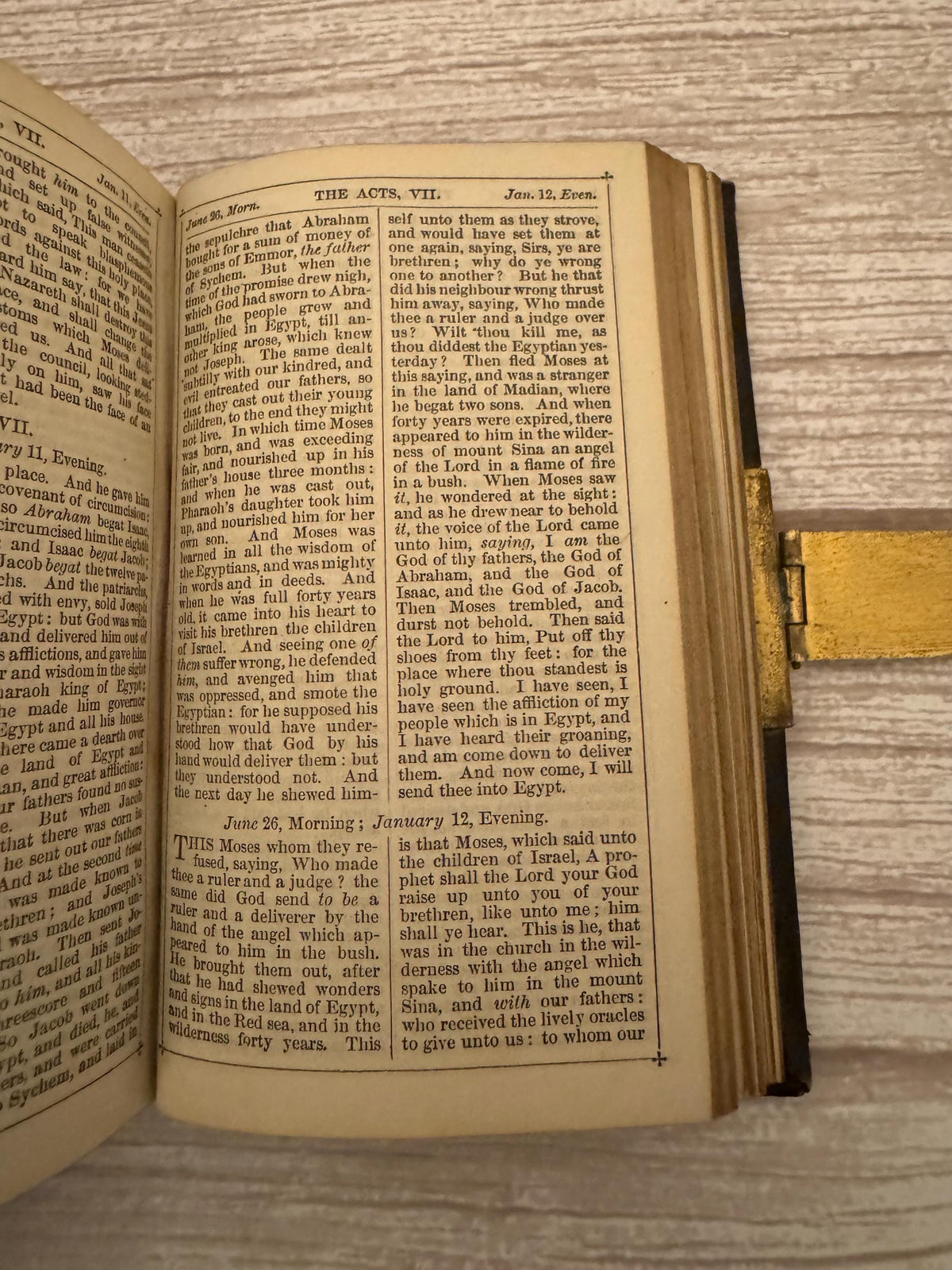 1874 Antique New Testament and Book of Common Prayer – Victorian Church Services - x780