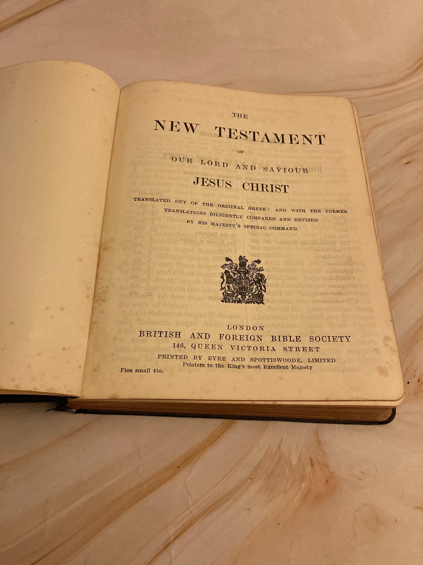 Vintage New Testament Bible 1932 - Large Font Bible - (Ref X176)