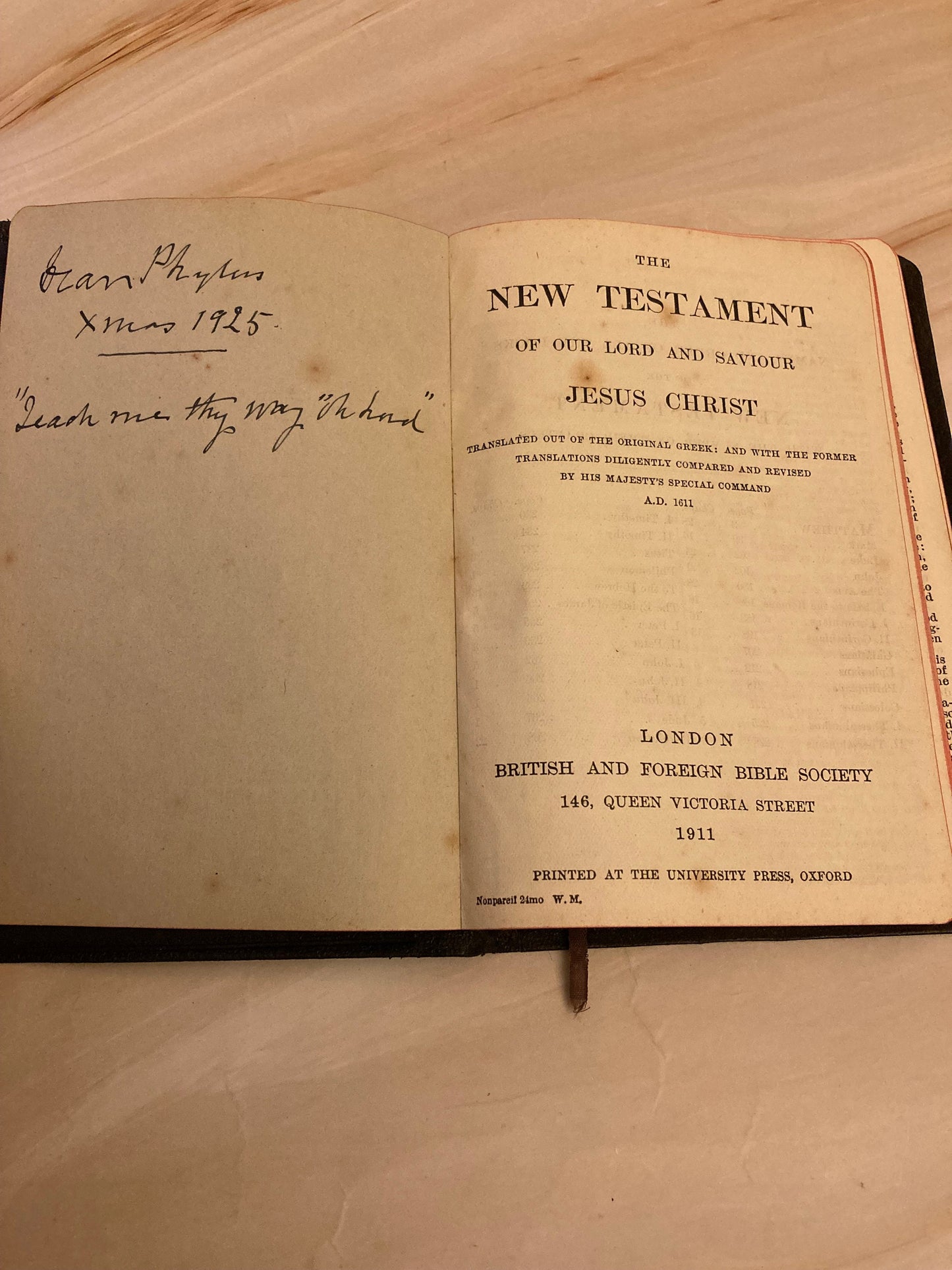 New Testament Bible 1911 - Thin Vintage Bible - (Ref X142)