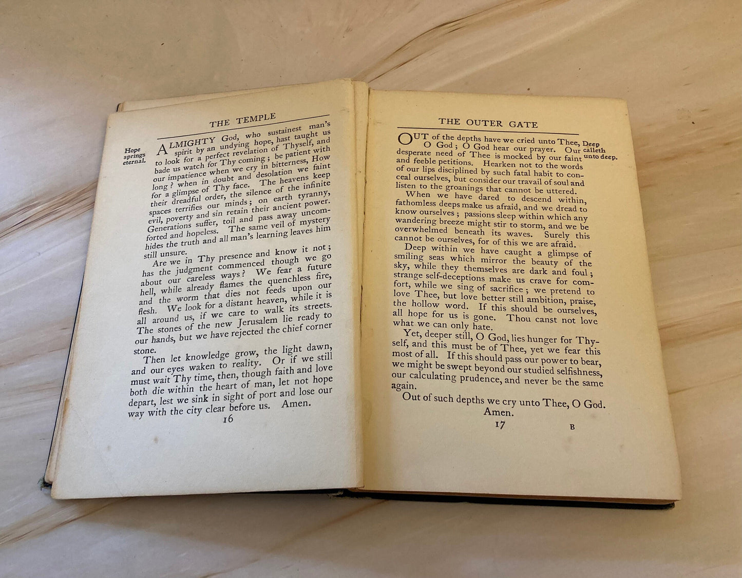 The Temple A Book of Prayer Christianity Book - (Ref X108)