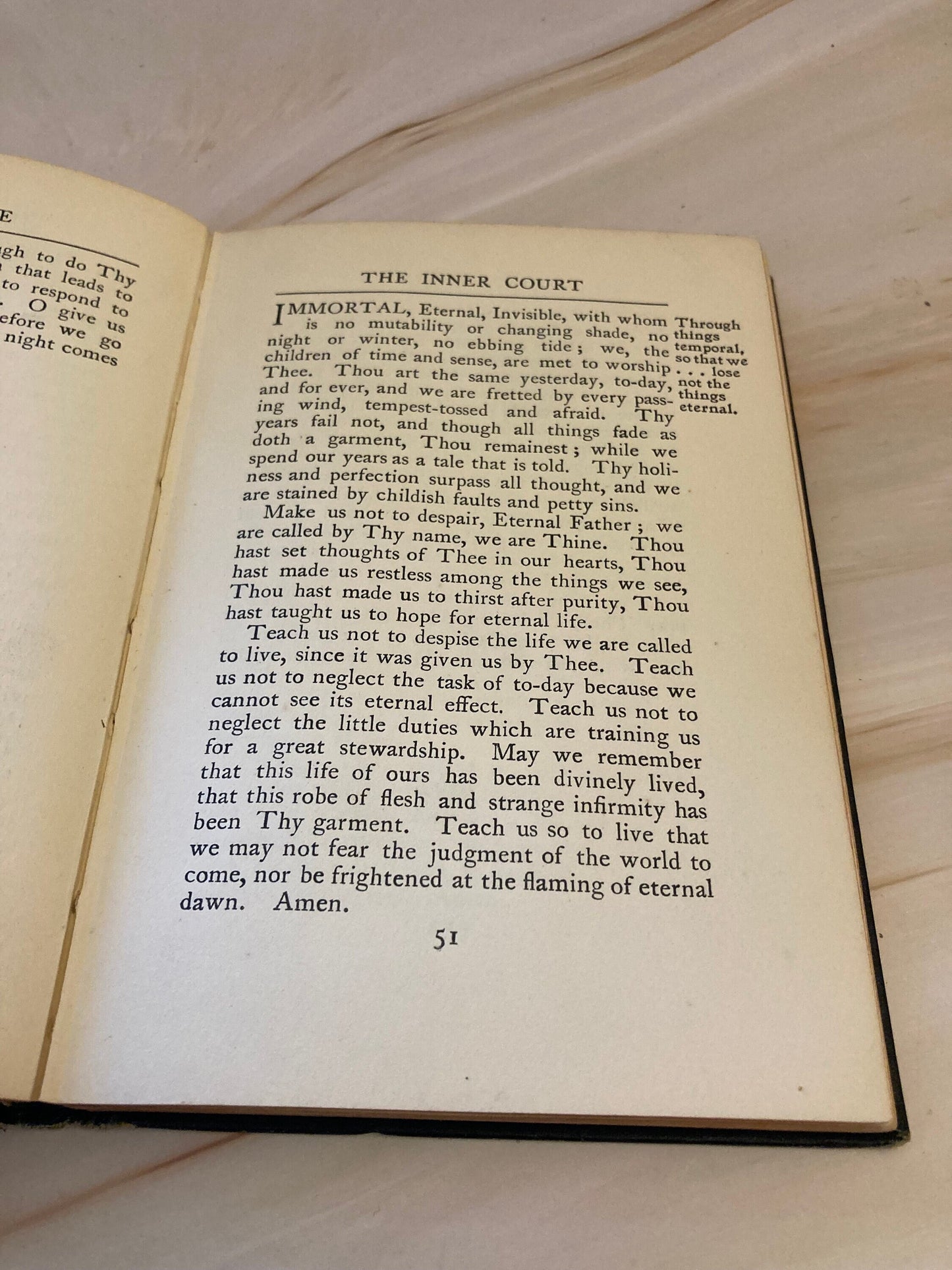 The Temple A Book of Prayer Christianity Book - (Ref X108)