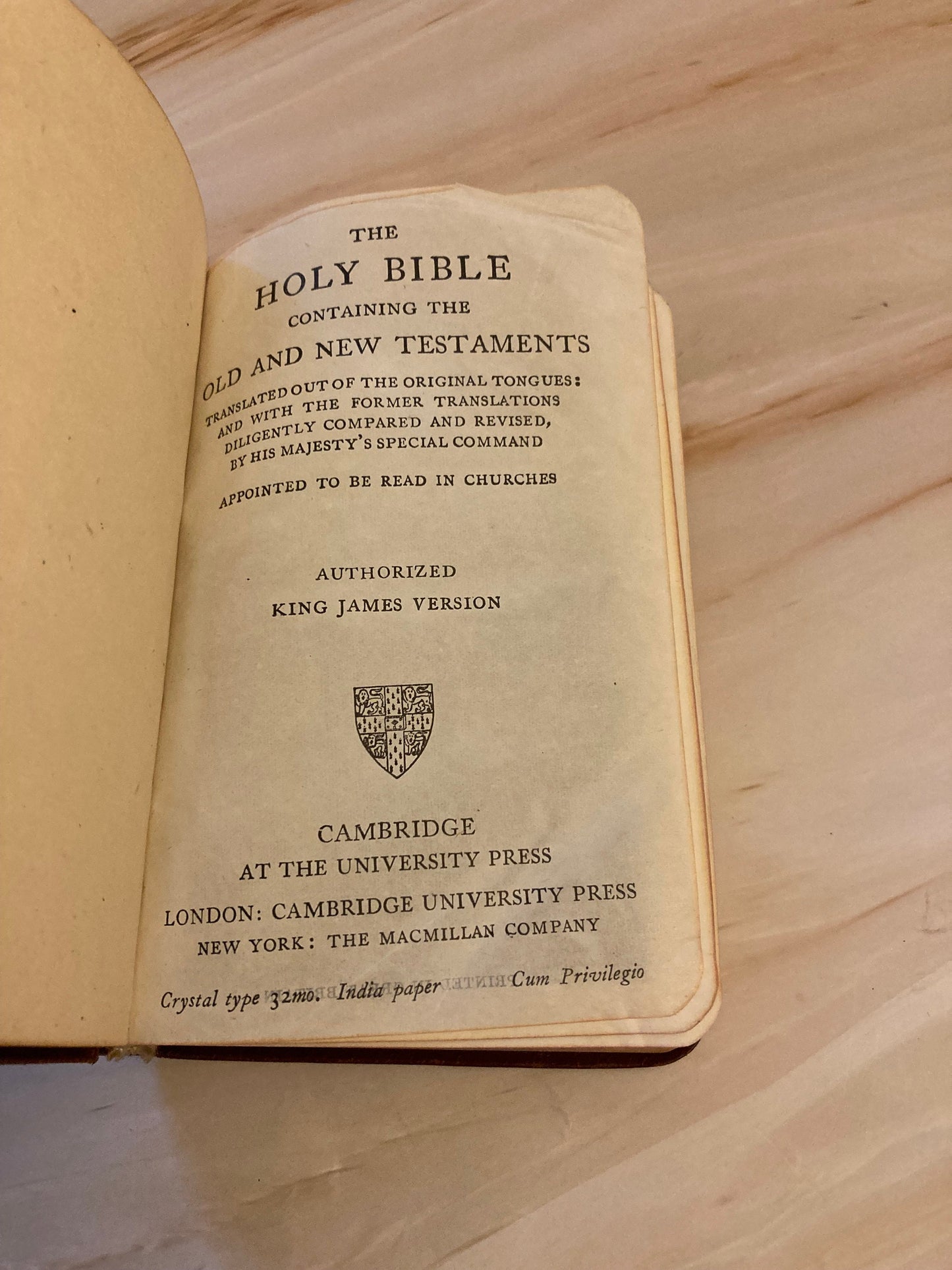 Pocket Brown Holy Bible Cambridge - (Ref X112)