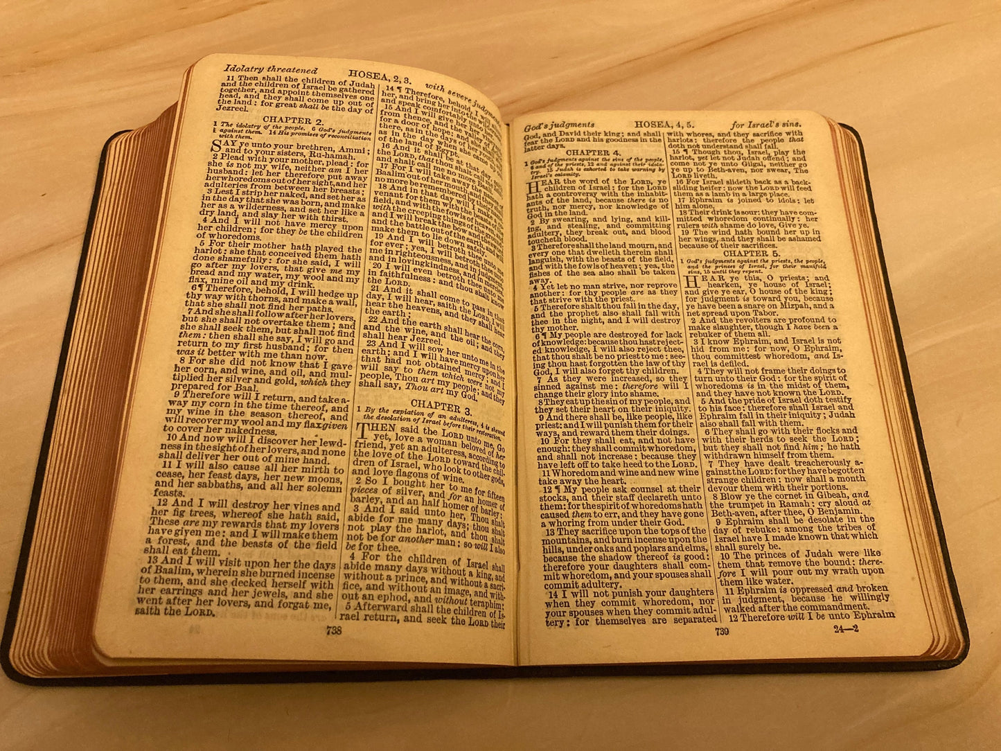 Small holy bible 1925 - leather cover - (ref x64)