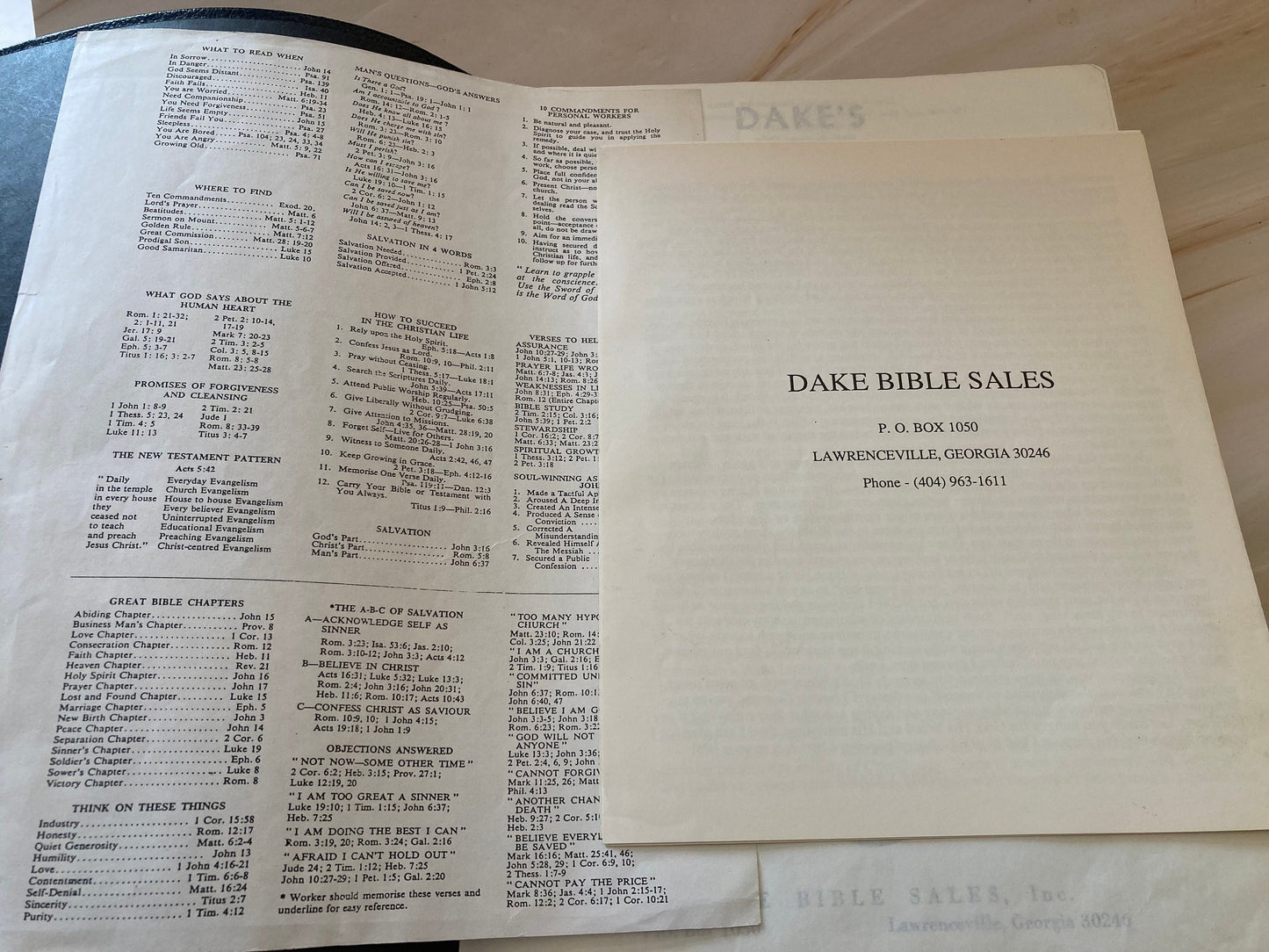 KJV Dake Concordance Bible Annotated Reference Bible King James Version 1988 (Ref X9)