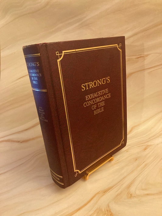 Strong's Bible - Large Hardback Exhaustive Concordance Bible - (Ref X42)