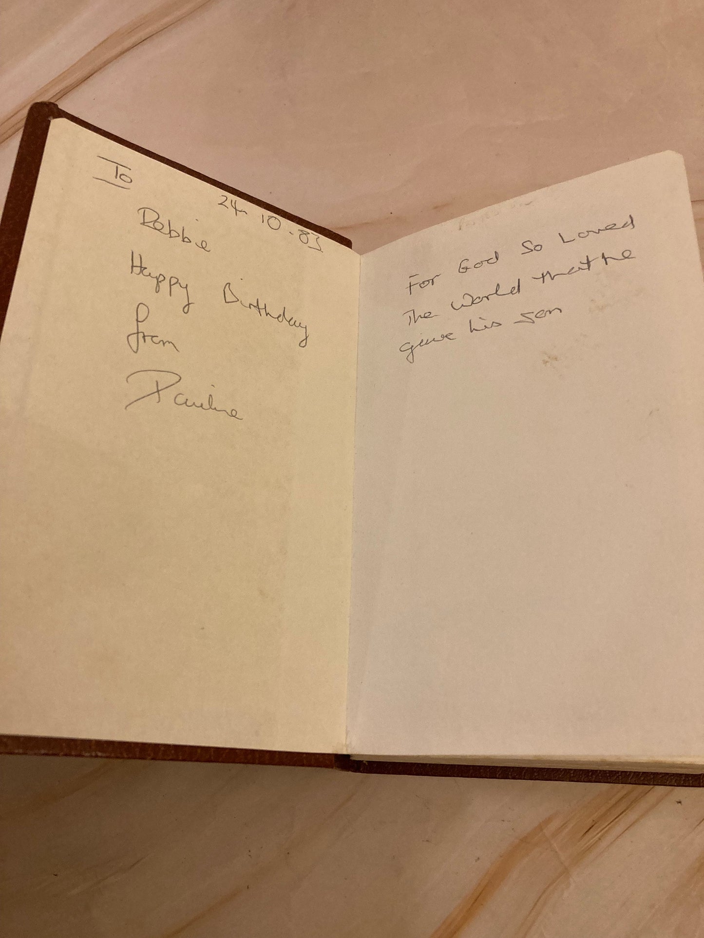 1983 NIV Pocket Size Bible - (Ref x206)