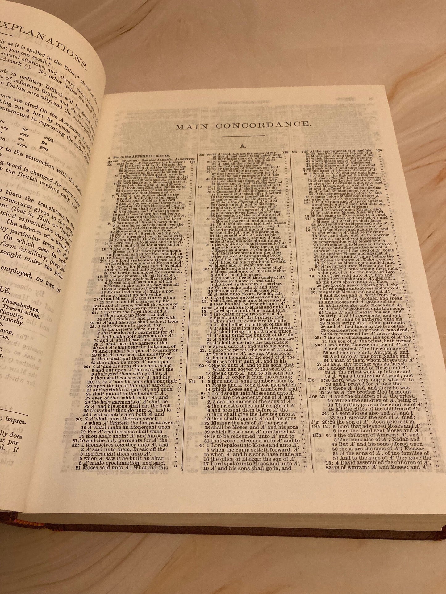 Strong's Bible - Large Hardback Exhaustive Concordance Bible - (Ref X42)