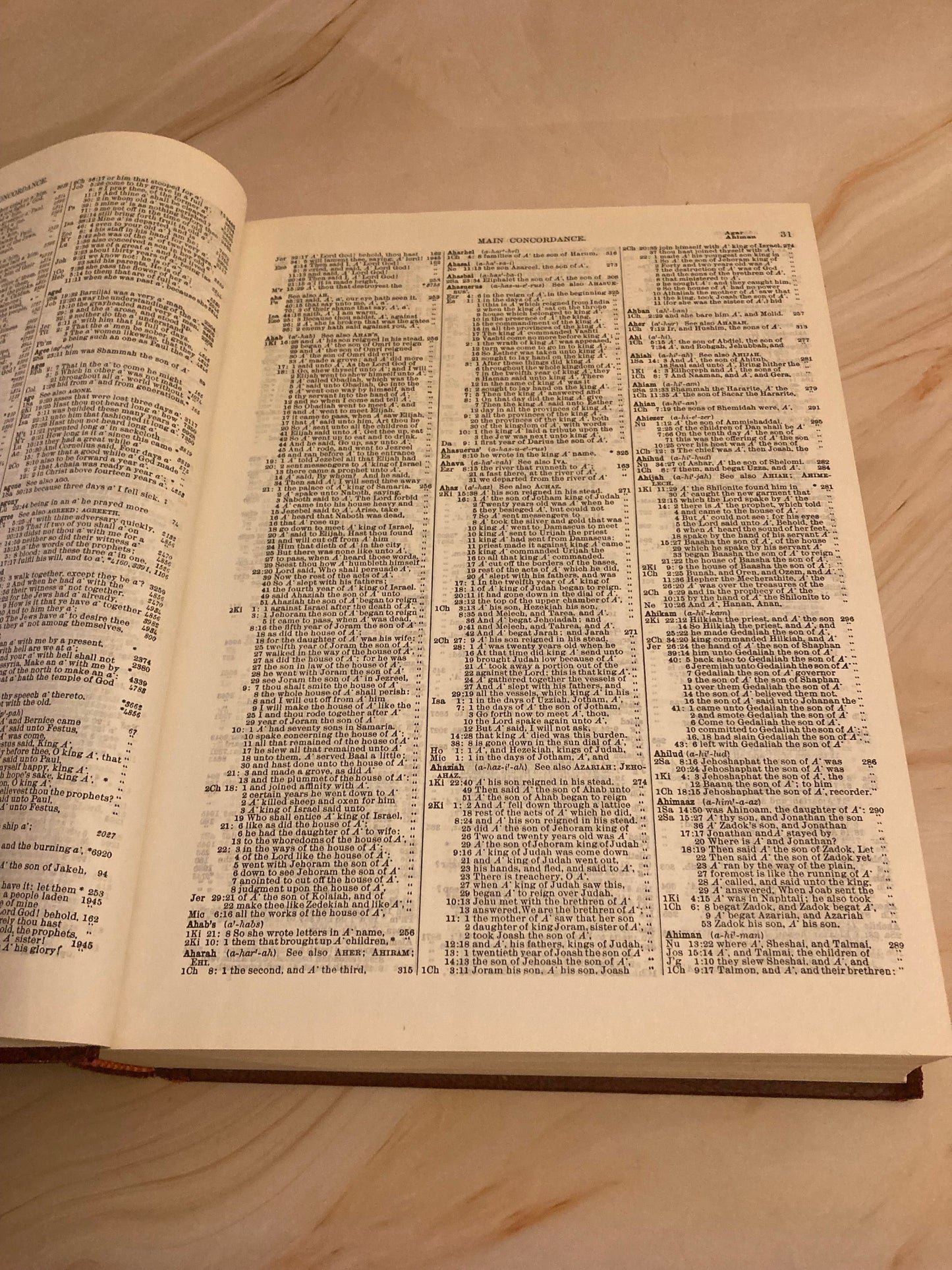 Strong's Bible - Large Hardback Exhaustive Concordance Bible - (Ref X42)