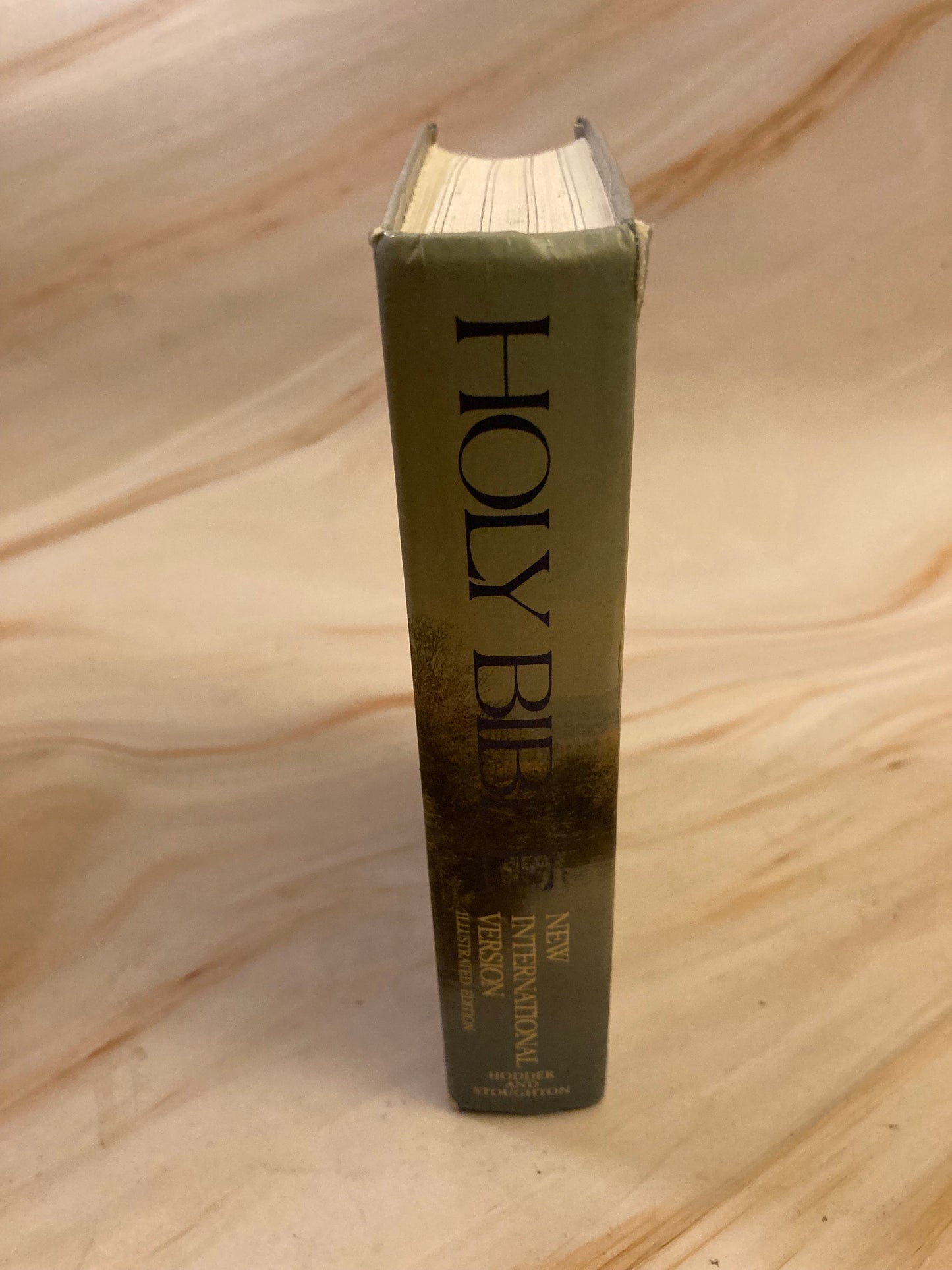1987 illustrated Holy Bible NIV Hardback - (Ref x218)