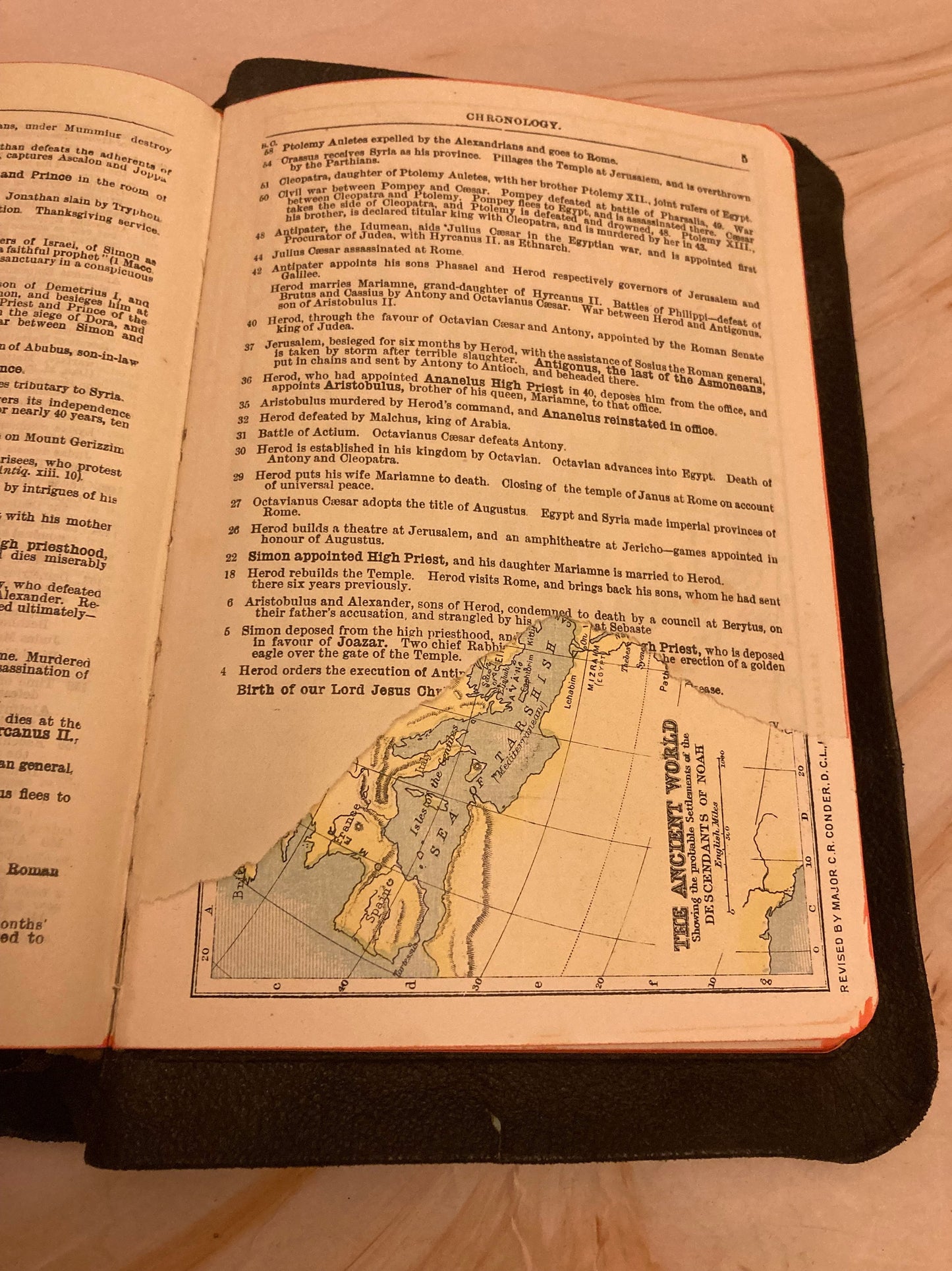 1910 Holy Bible Red and Good page edges - (Ref x271)