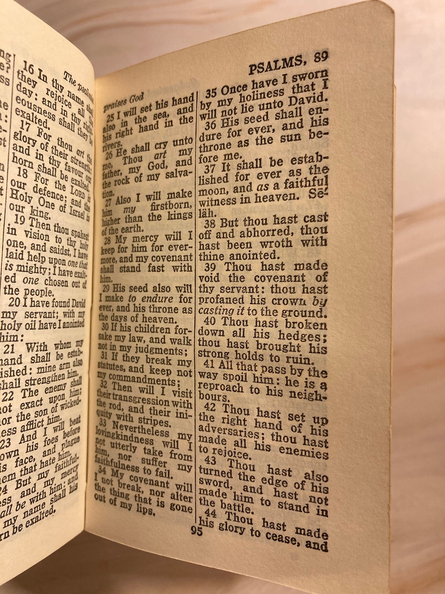 Vintage Gideon Nurse Pocket Bible New Testament and Psalms - (Ref x264)