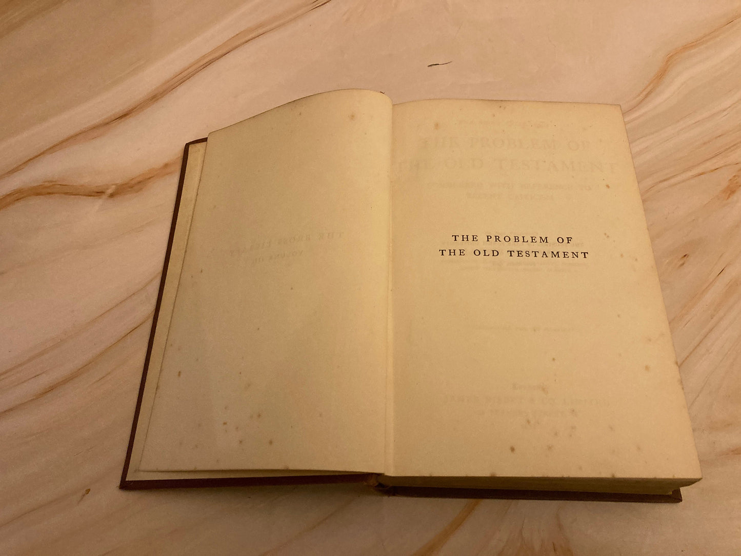 1908 The Problem of the Old Testament book by James Orr, D.D - (Ref x237)