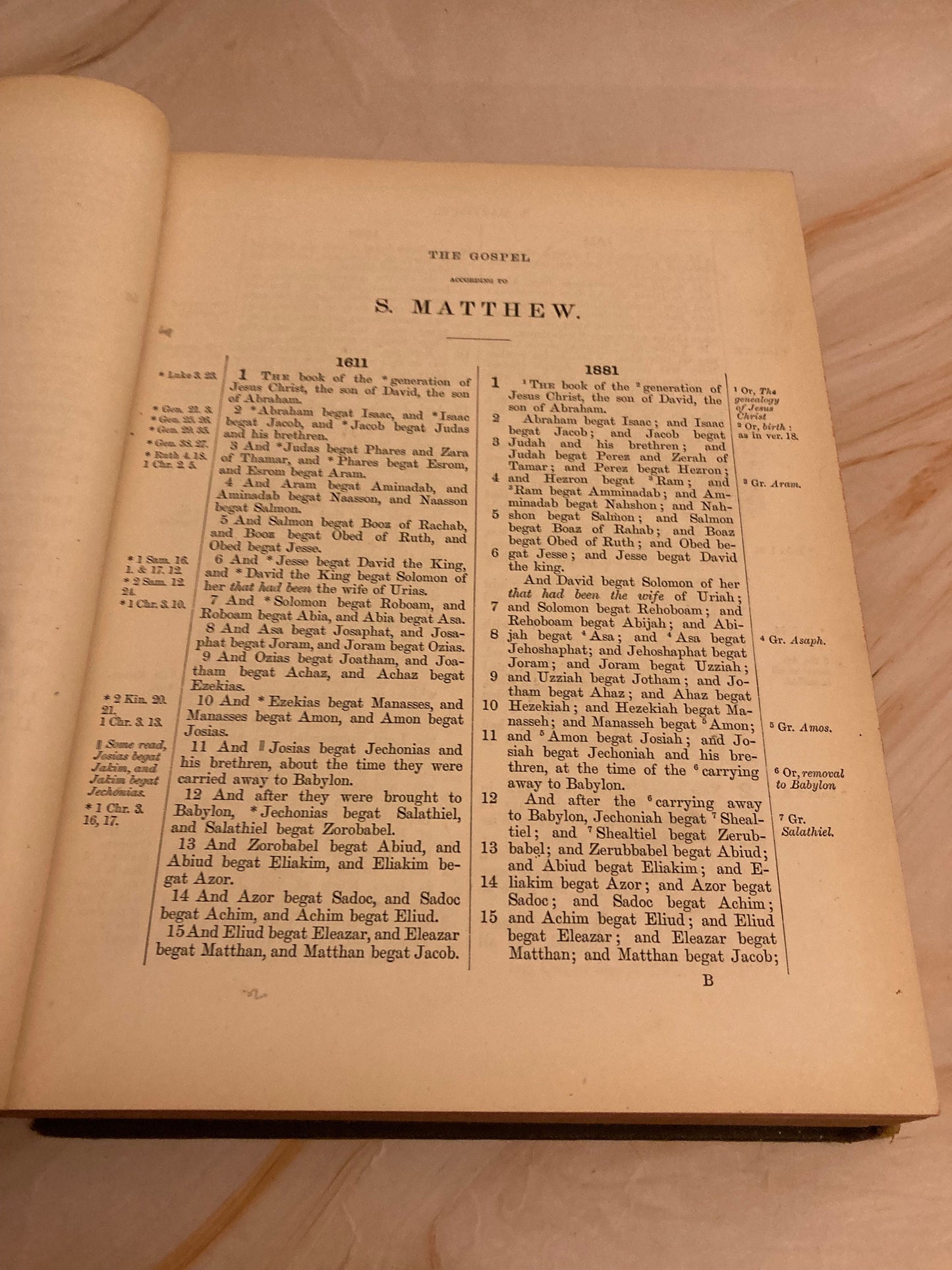 1882 Large Parallel New Testament Bible - (Ref x238)