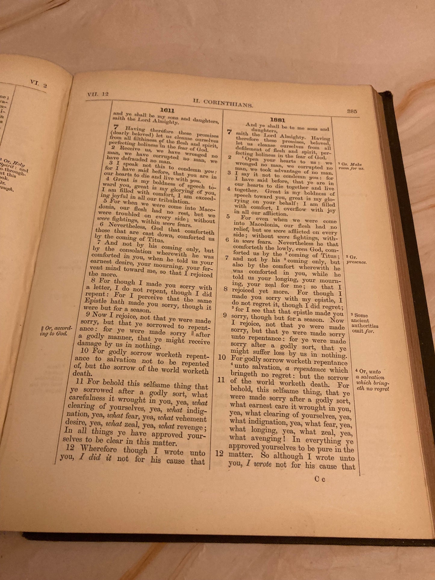1882 Large Parallel New Testament Bible - (Ref x238)
