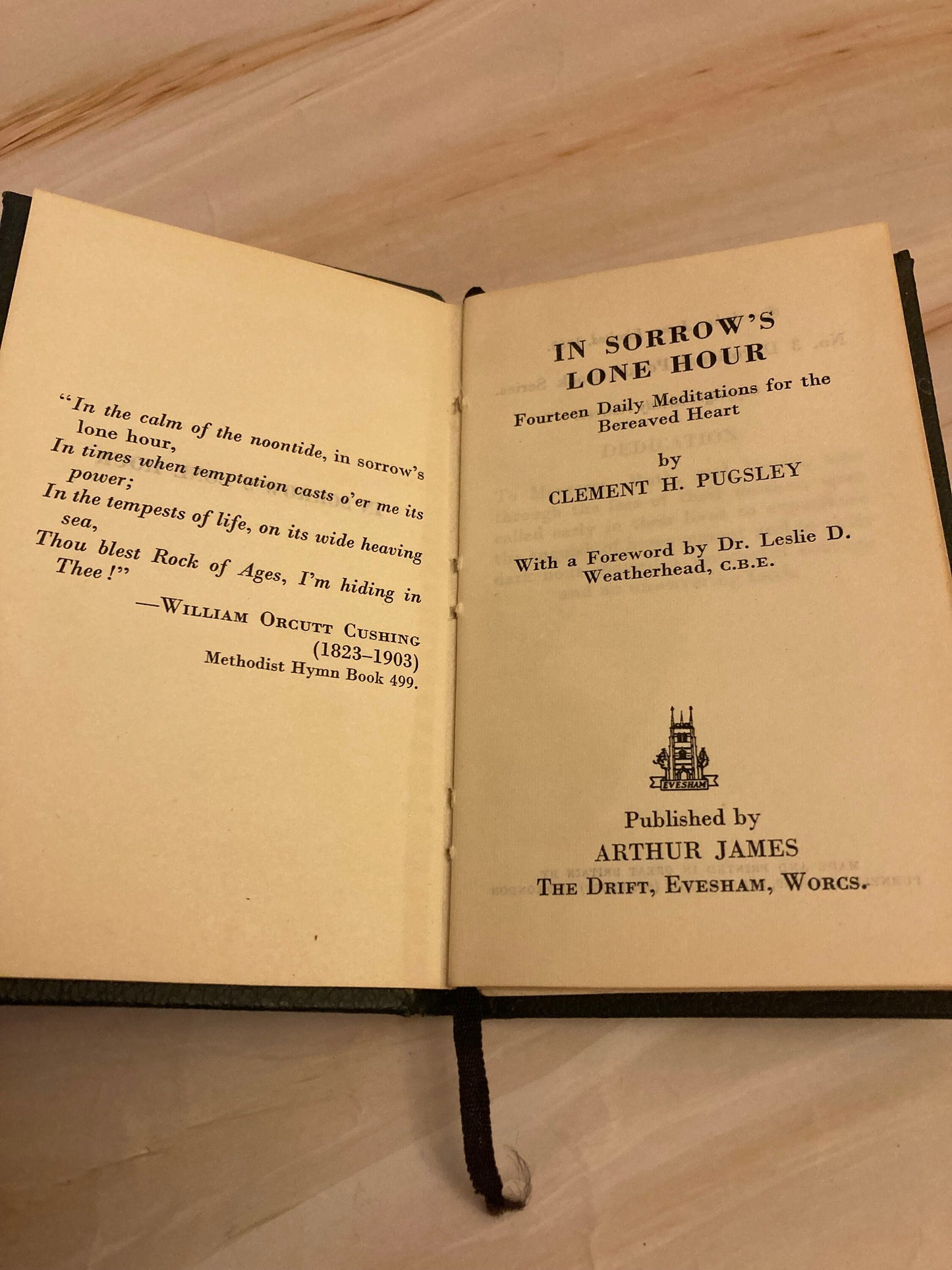 In Sorrow’s Lone Hour book by Clement H. Pugsley 1963 - Pocket Size - (Ref x225)