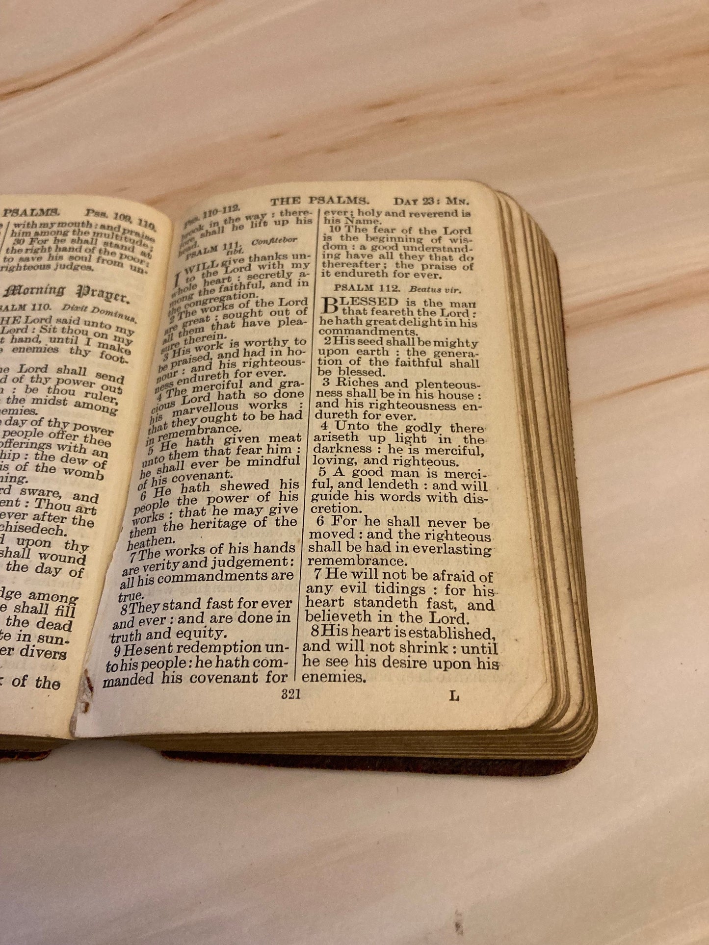 Common Prayer Hymns Small Book - 1800s - (Ref X63)