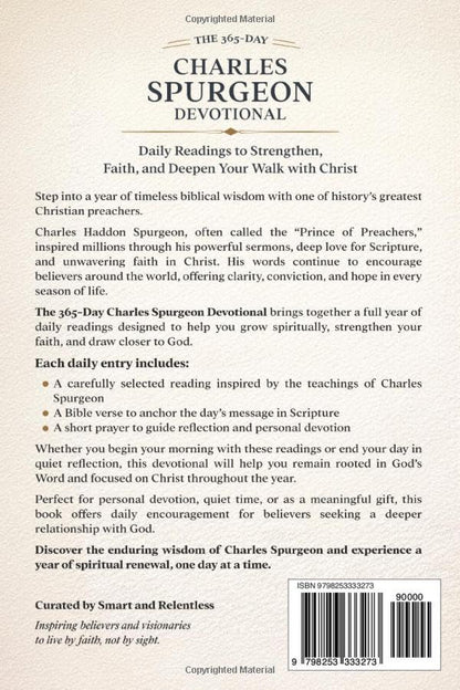 The 365-Day Charles Spurgeon Devotional Book | Daily Bible Readings, Prayers & Faith-Building Devotions